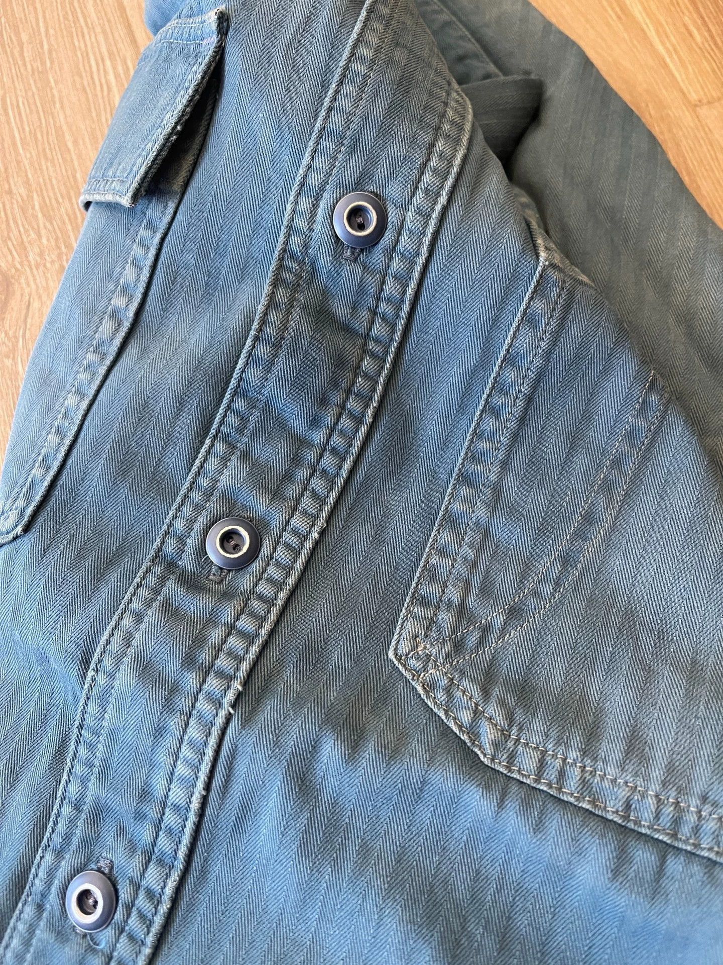 RRL Ralph Lauren New Work Shirt in Pale Lake Blue XL Size US XL / EU 56 / 4 - 7 Thumbnail