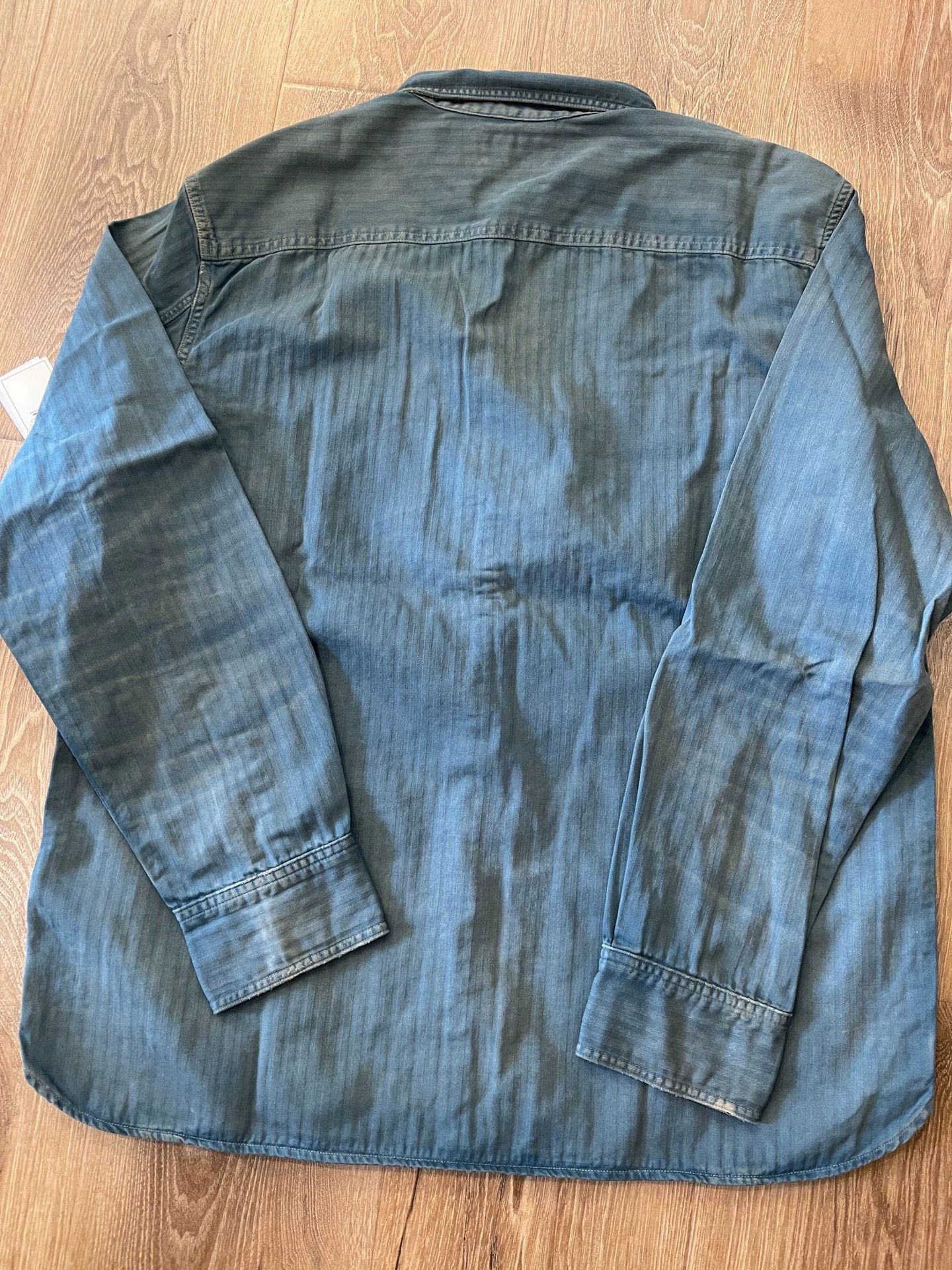 RRL Ralph Lauren New Work Shirt in Pale Lake Blue XL Size US XL / EU 56 / 4 - 5 Thumbnail