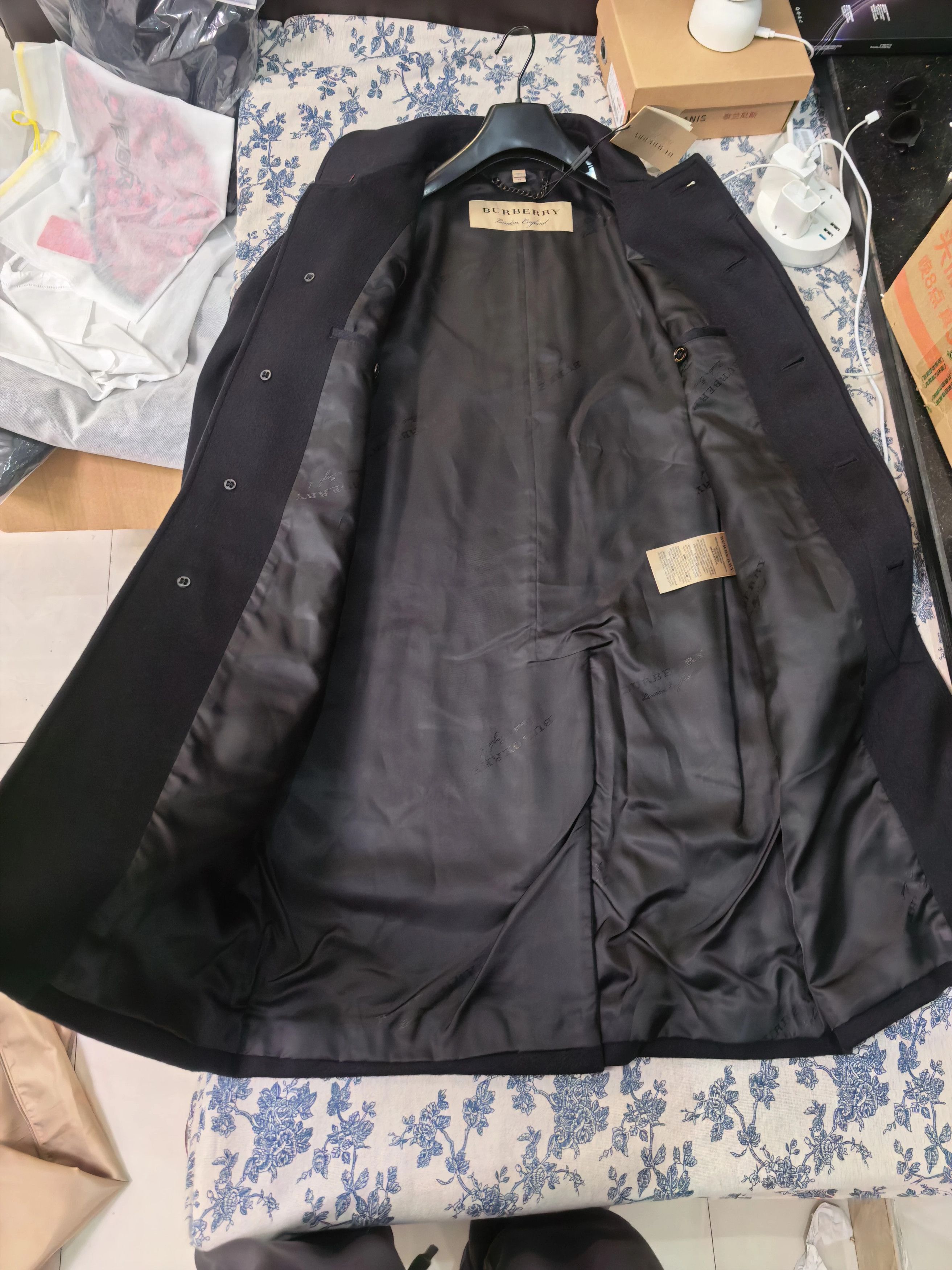Burberry Black Cashmere Balmacaan Coat Size S Size US S / EU 44-46 / 1 - 3 Thumbnail