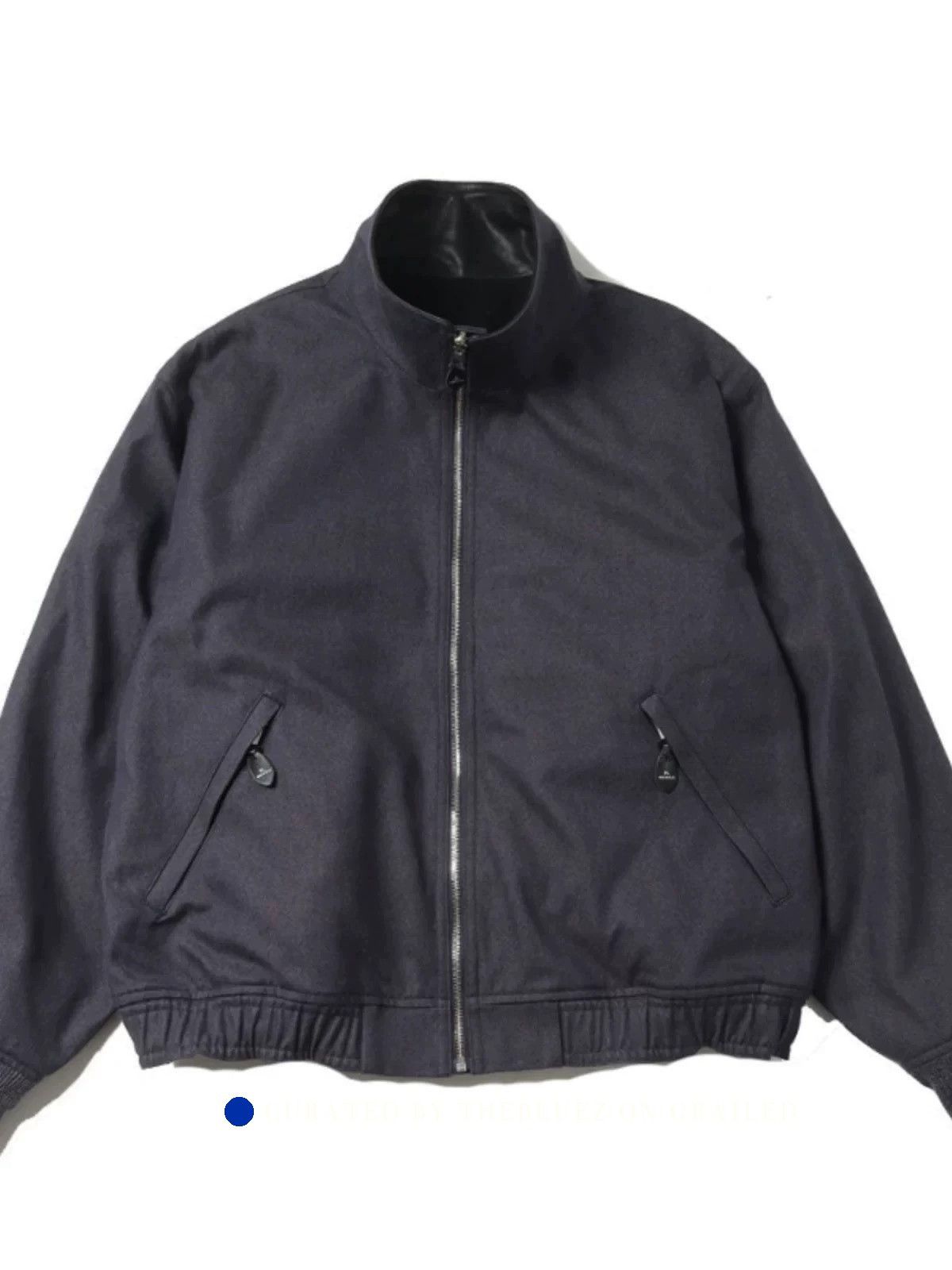Herill Weekend Navy Sheepskin Collar Jacket Size US M / EU 48-50 / 2 - 4 Thumbnail