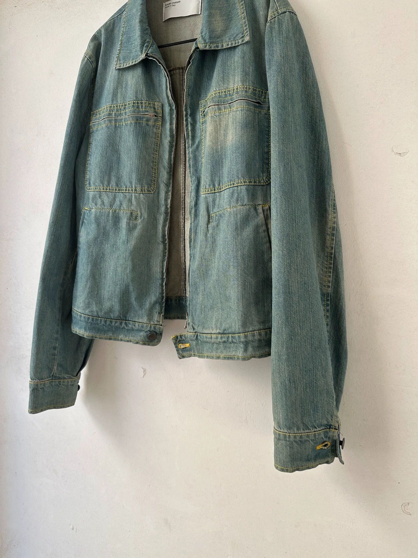 Hussein Chalayan Rare 3 Zip Denim Jacket in Blue Size US M / EU 48-50 / 2 - 4 Thumbnail