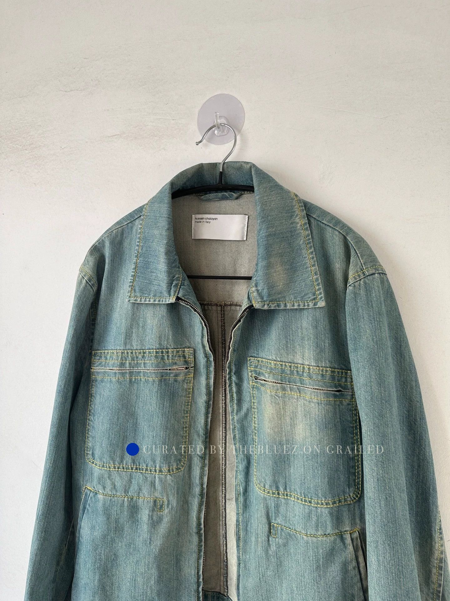 Hussein Chalayan Rare 3 Zip Denim Jacket in Blue Size US M / EU 48-50 / 2 - 3 Thumbnail