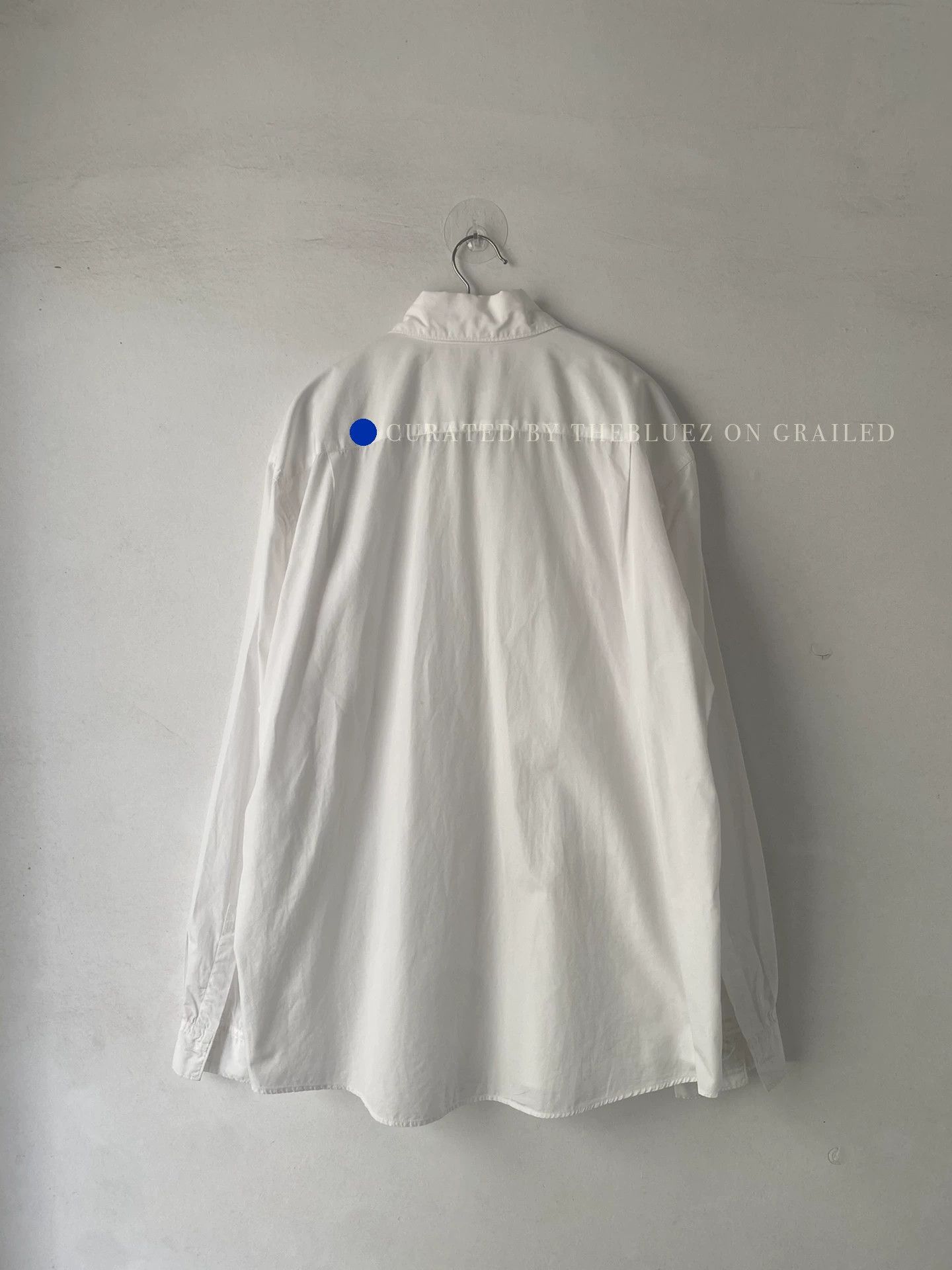 Yohji Yamamoto 90s Batwing Collar Shirt in White Size US M / EU 48-50 / 2 - 2 Thumbnail