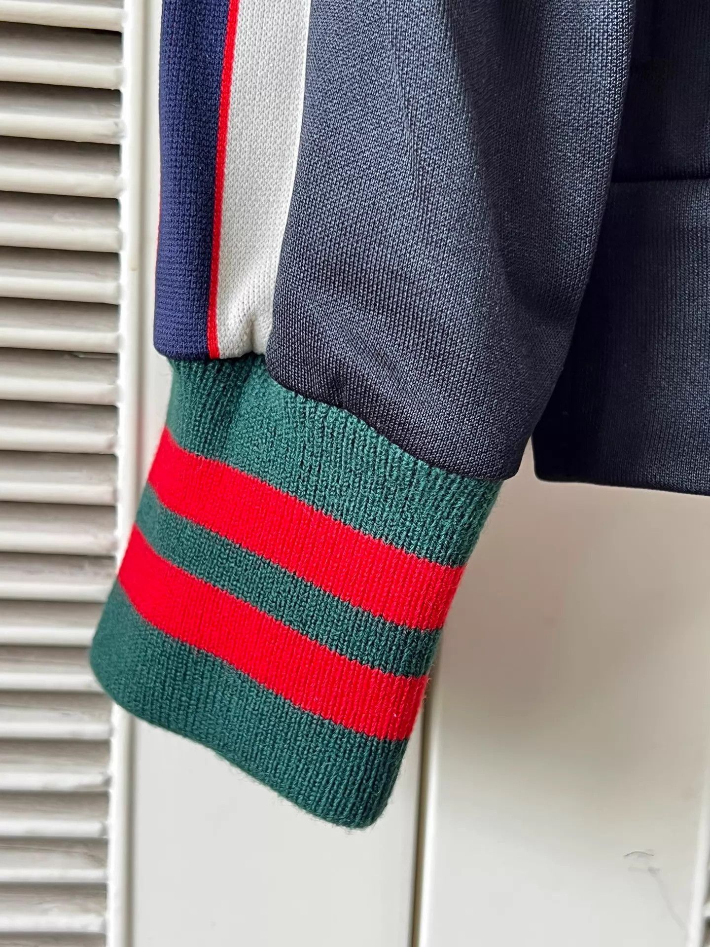 Gucci Black Webbing Logo Jacket with Stripes Size US XS / EU 42 / 0 - 7 Thumbnail