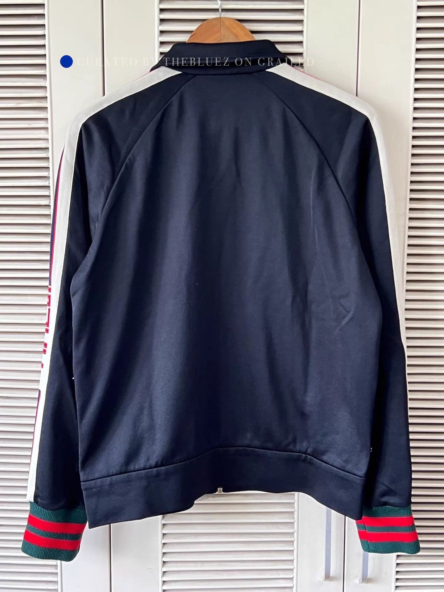 Gucci Black Webbing Logo Jacket with Stripes Size US XS / EU 42 / 0 - 2 Thumbnail