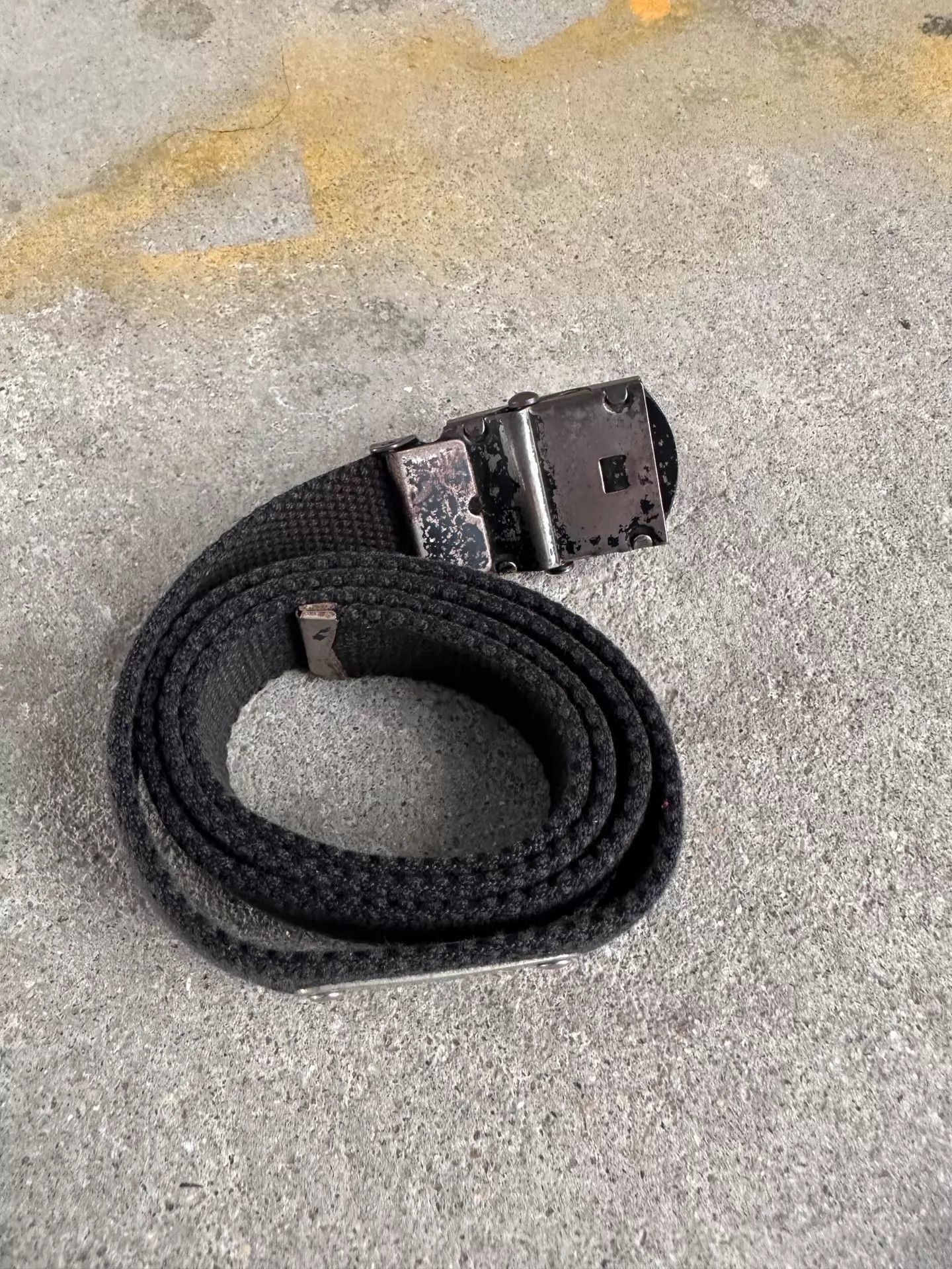 Helmut Lang Vintage Metal Belt with Canvas Detailing Size ONE SIZE - 4 Thumbnail