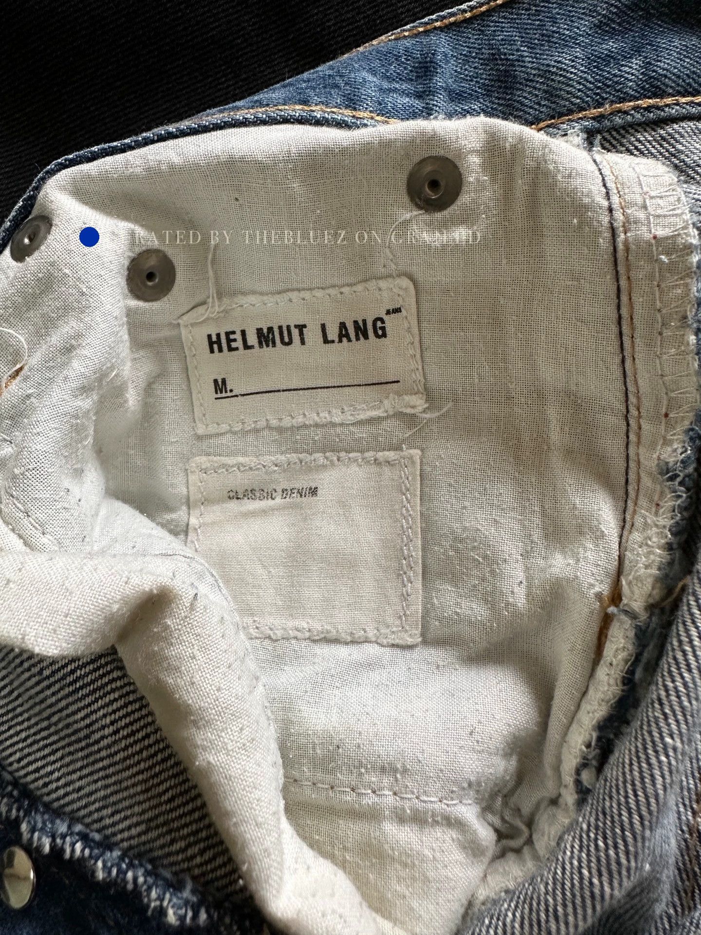 Helmut Lang Classic Vintage Denim Jeans in Blue Size US 28 / EU 44 - 5 Thumbnail