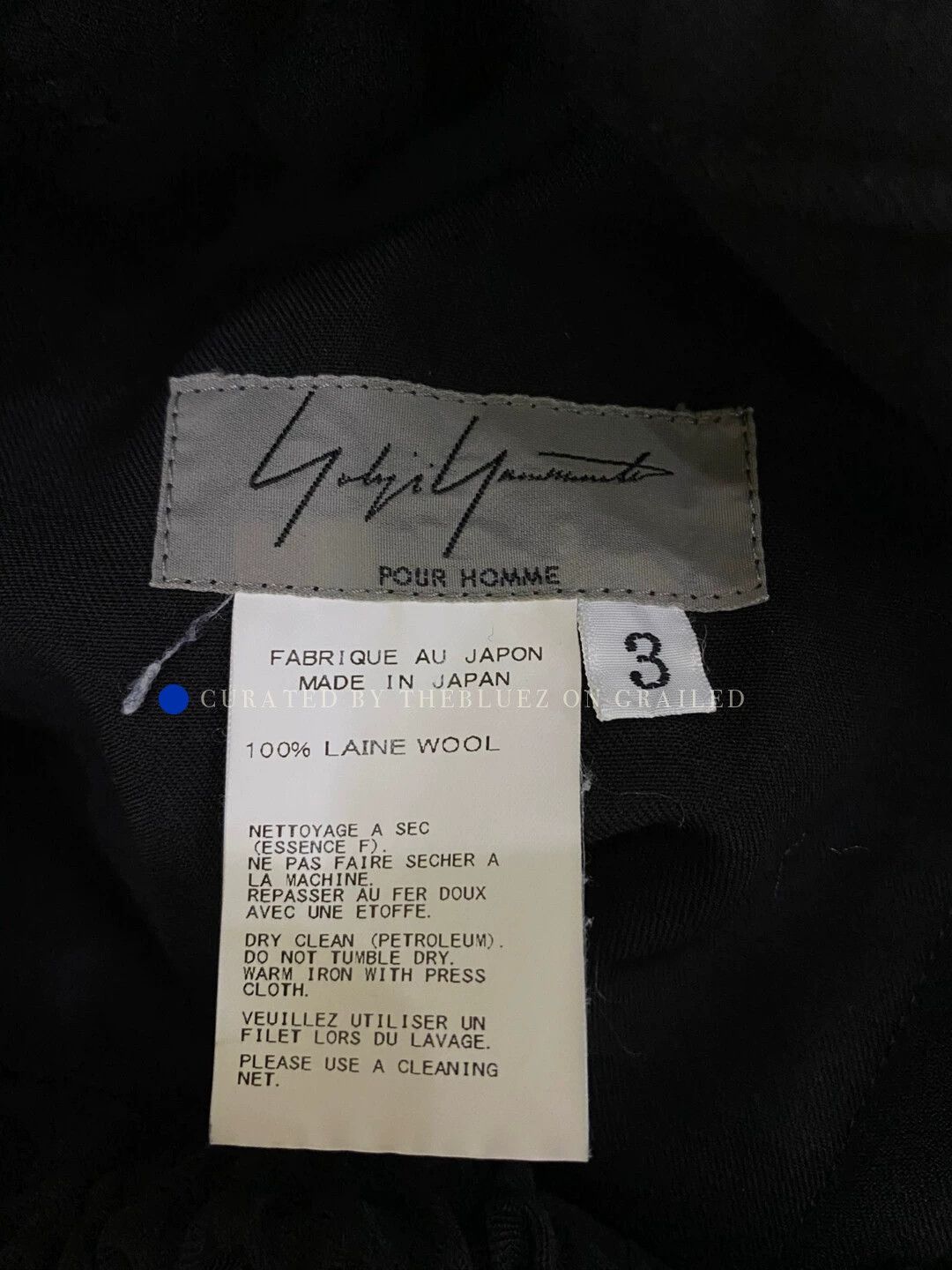 Yohji Yamamoto Black Cropped Pants with Unique Cut Size US 34 / EU 50 - 3 Thumbnail