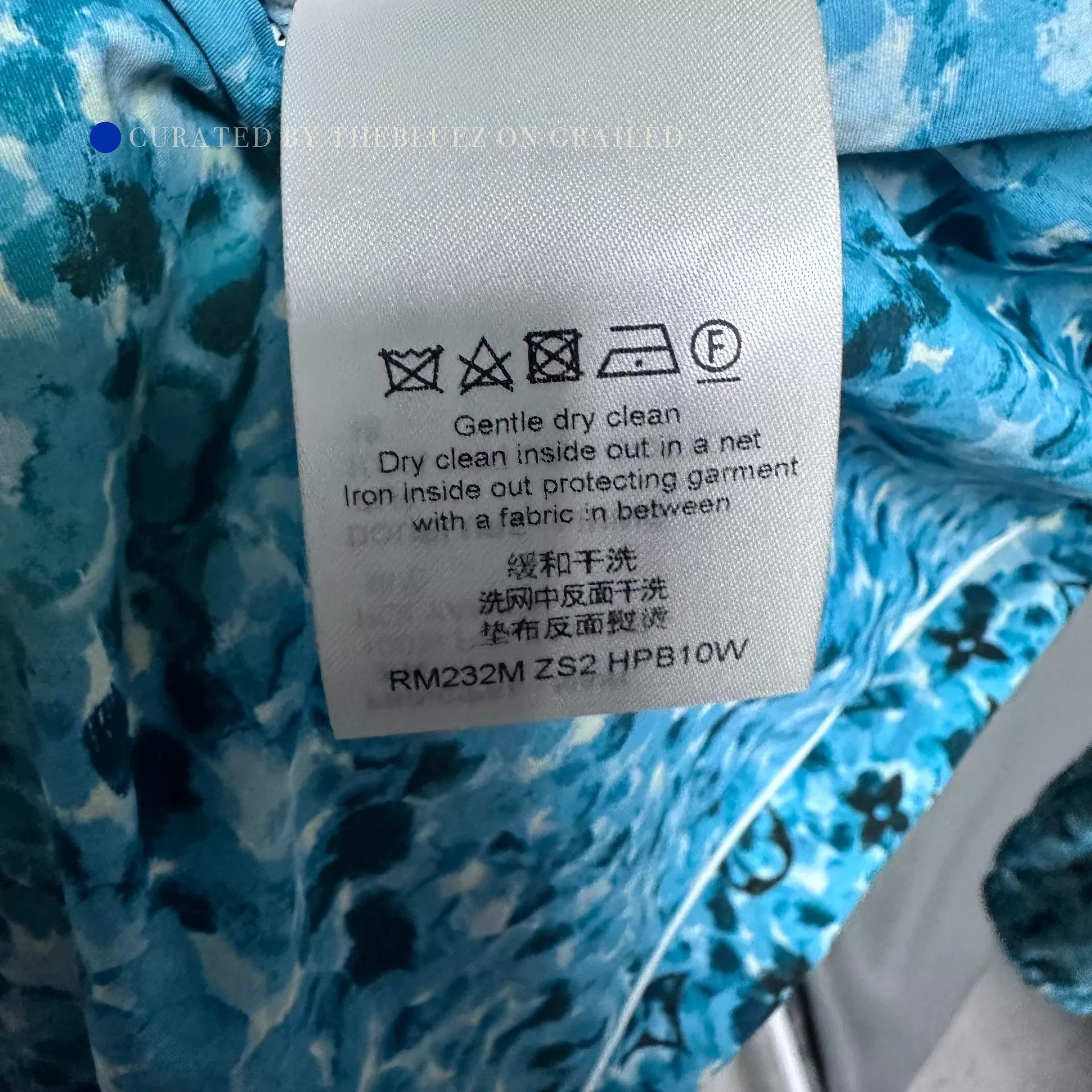 Louis Vuitton Logo All Over Hooded Blue Jacket Size US M / EU 48-50 / 2 - 7 Thumbnail