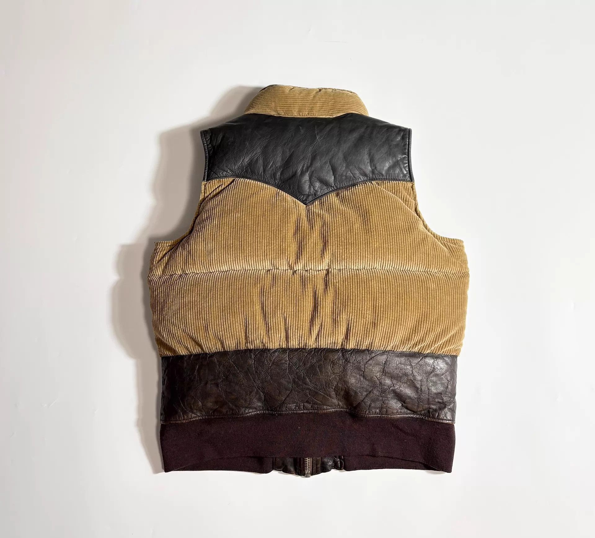 Maison MIHARA YASUHIRO Paneled Down Vest in Rich Brown Size US M / EU 48-50 / 2 - 2 Thumbnail