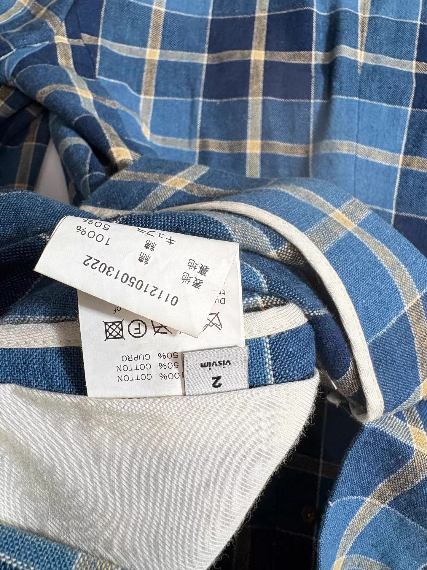 Visvim Vintage Check Blazer in Blue Size US M / EU 48-50 / 2 - 6 Thumbnail