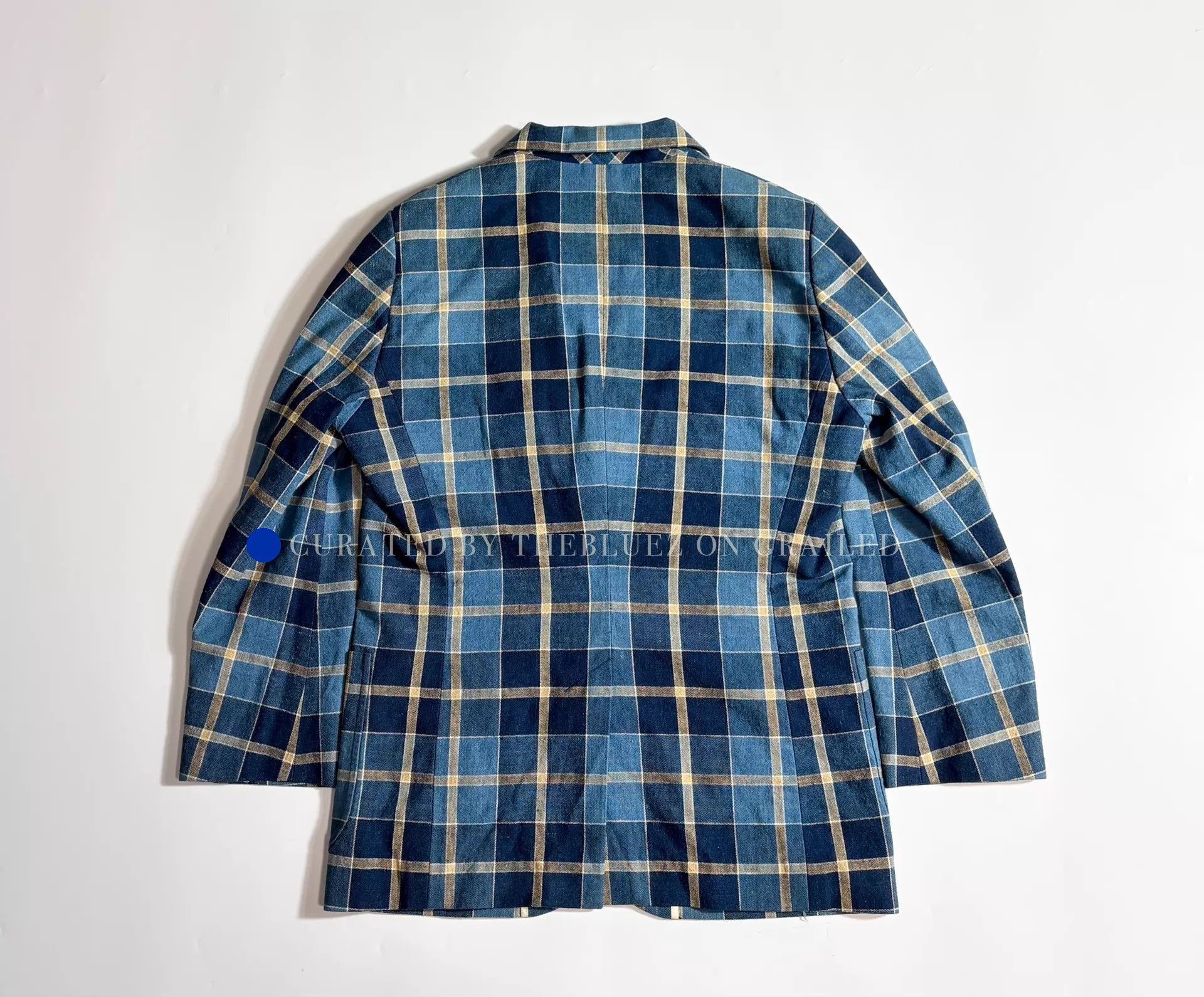 Visvim Vintage Check Blazer in Blue Size US M / EU 48-50 / 2 - 2 Thumbnail