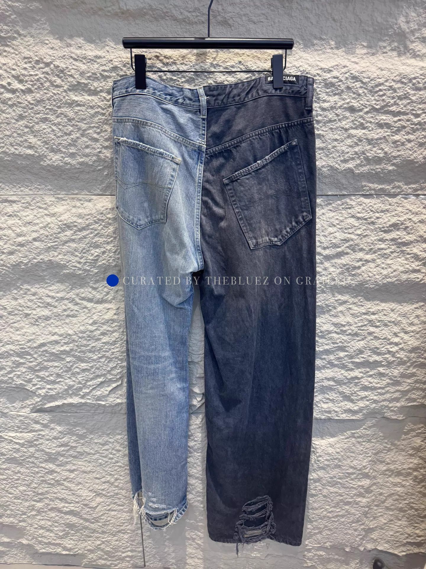 Balenciaga Color-Blocked Unisex Jeans Size US 30 / EU 46 - 3 Thumbnail