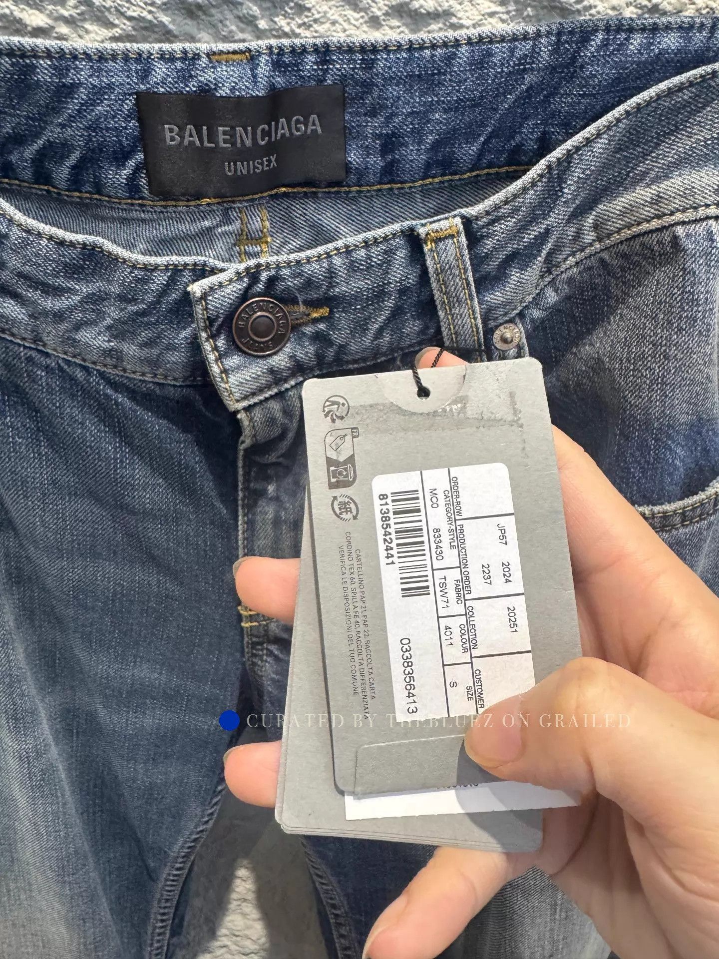 Balenciaga Classic Blue Denim Pants, Size 30 Size US 30 / EU 46 - 2 Thumbnail
