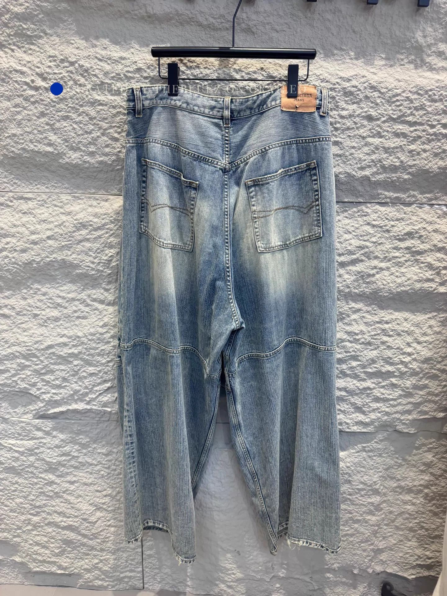Balenciaga Color-Block Drawstring Denim Shorts Size US 30 / EU 46 - 3 Thumbnail