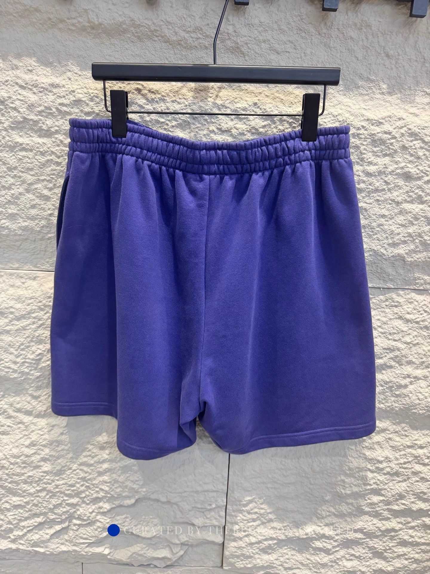 Balenciaga Eye-Catching Purple Logo Shorts Size US 32 / EU 48 - 2 Thumbnail