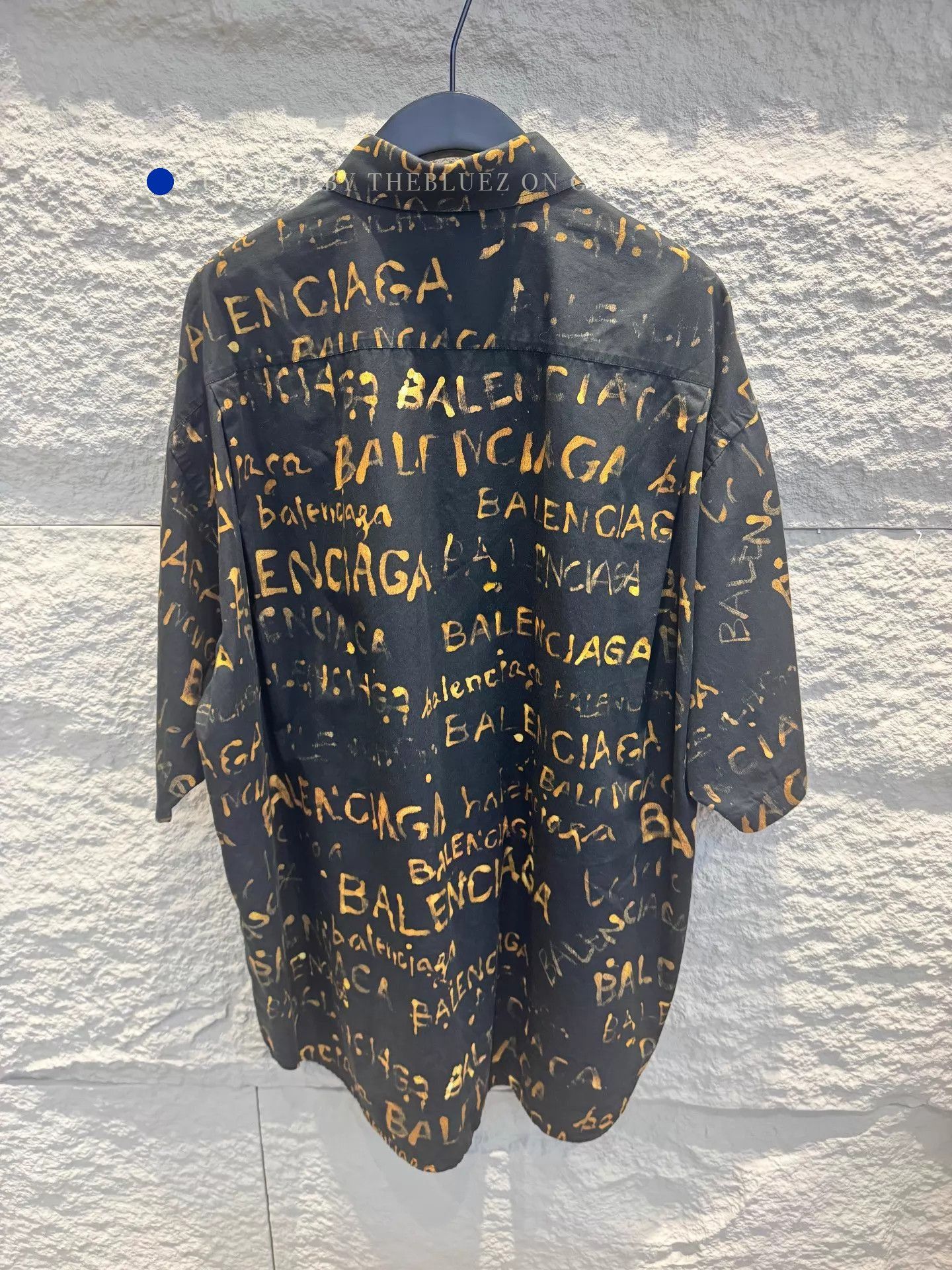 Balenciaga Black Short Sleeve Button-Up Shirt Size US XS / EU 42 / 0 - 4 Thumbnail