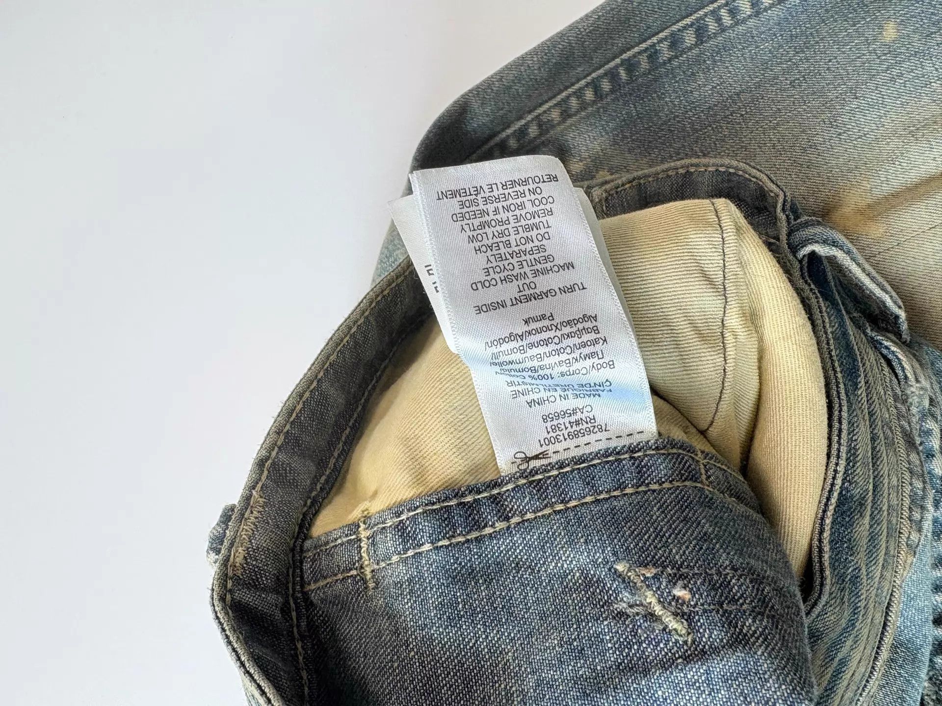 RRL Ralph Lauren Distressed Blue Utility Jeans Size US 30 / EU 46 - 5 Thumbnail