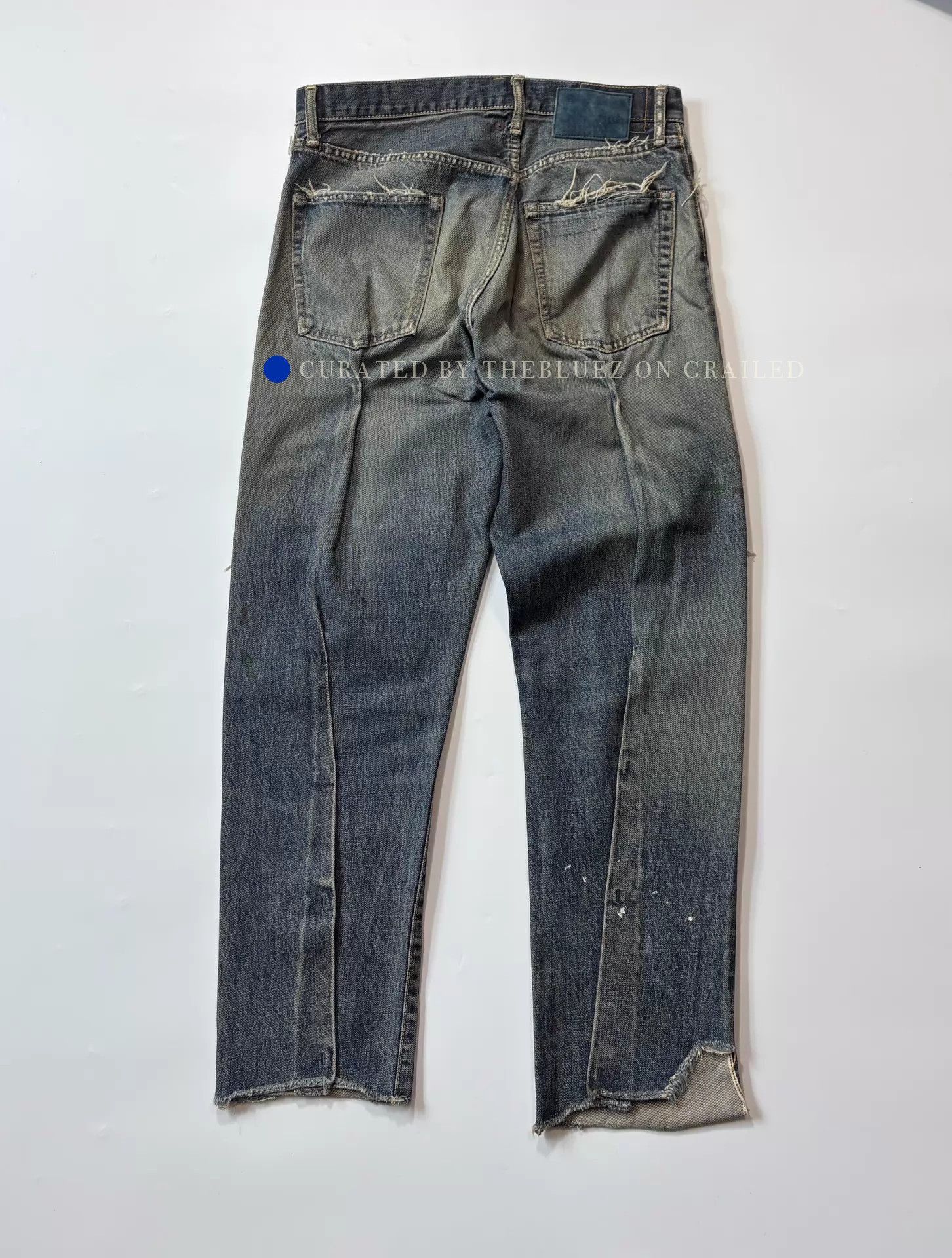 Visvim Unique Blue Tacked Crash Journey Pants Size US 30 / EU 46 - 2 Thumbnail