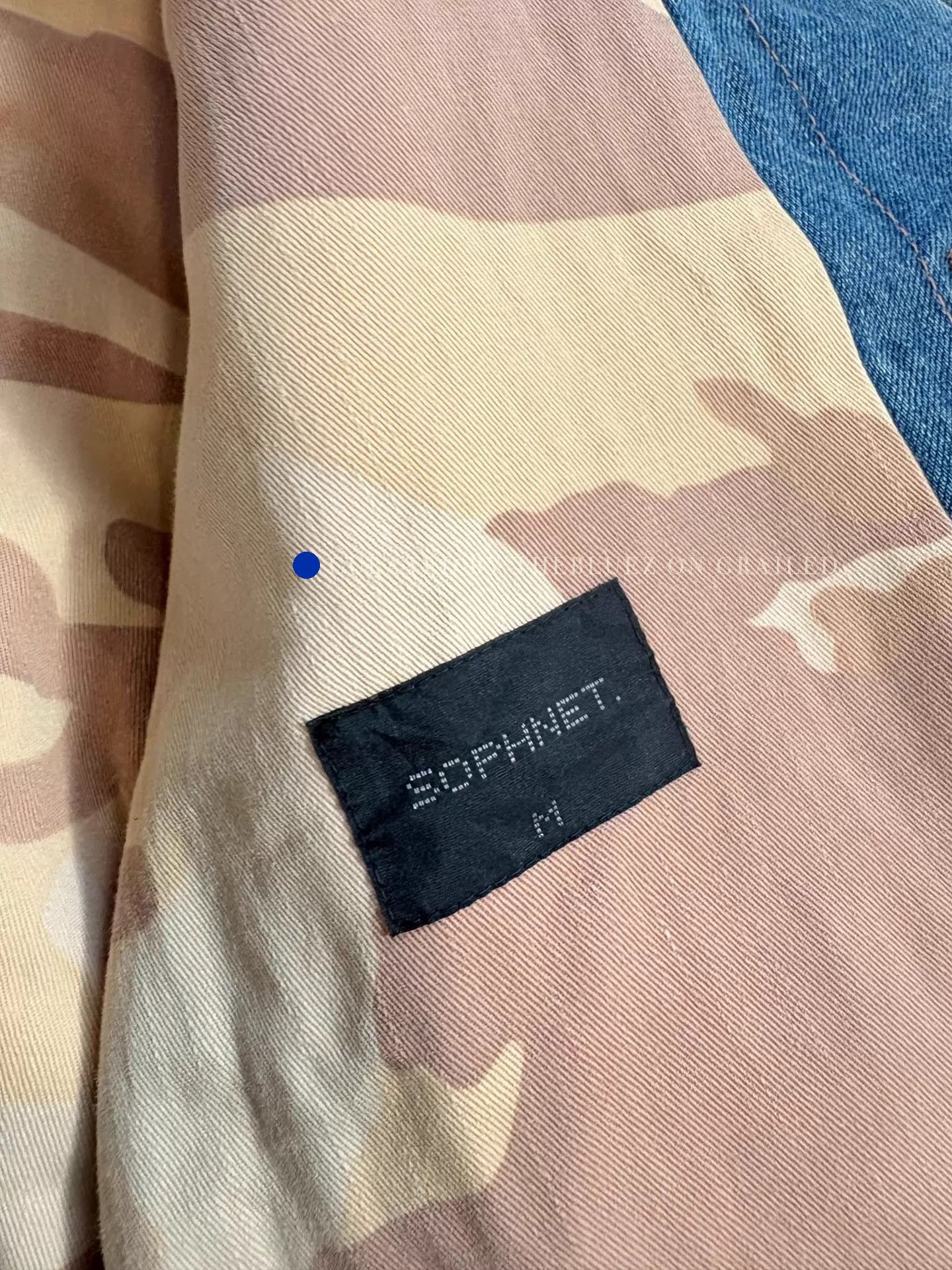 Sophnet. Stylish Blue Denim Jacket in Size M Size US M / EU 48-50 / 2 - 5 Thumbnail
