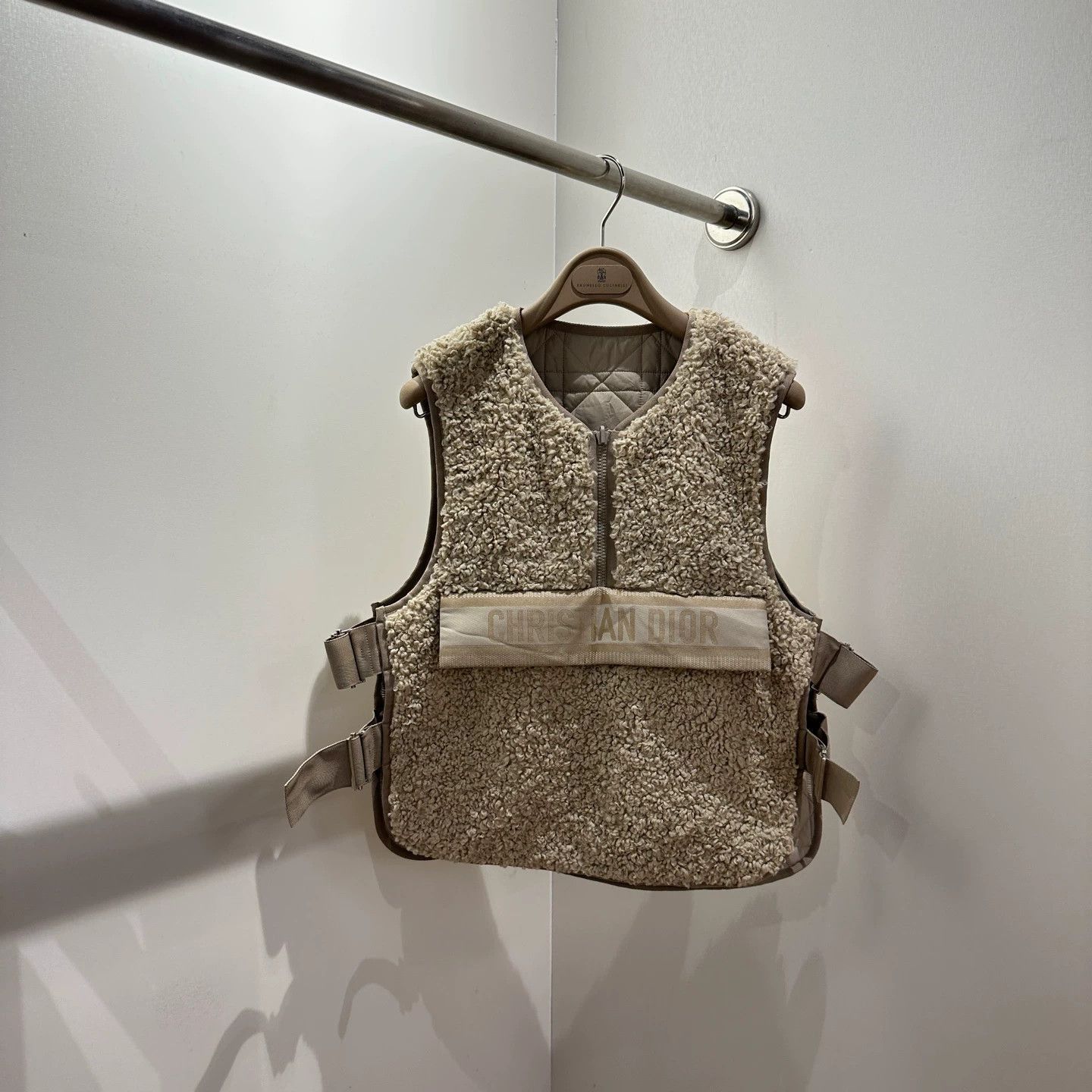 Christian Dior Monsieur Reversible Logo Bees Teddy Vest Size US M / EU 48-50 / 2 - 9 Thumbnail