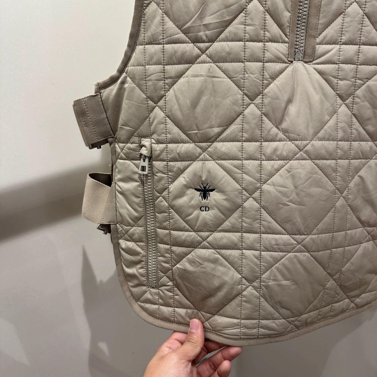 Christian Dior Monsieur Reversible Logo Bees Teddy Vest Size US M / EU 48-50 / 2 - 7 Thumbnail