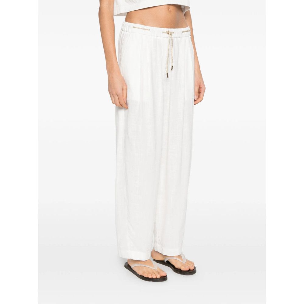 Herno Herno WHITE Trousers - Straight Trousers Size 27" / US 4 / IT 40 - 4 Thumbnail