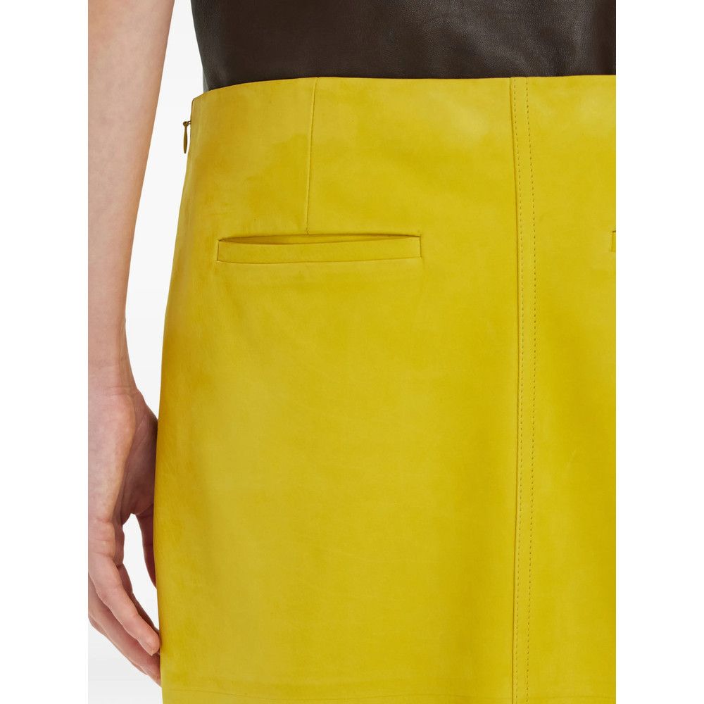 Salvatore Ferragamo Ferragamo YELLOW Skirts - Pencil Skirts Size 27" / US 4 / IT 40 - 5 Thumbnail