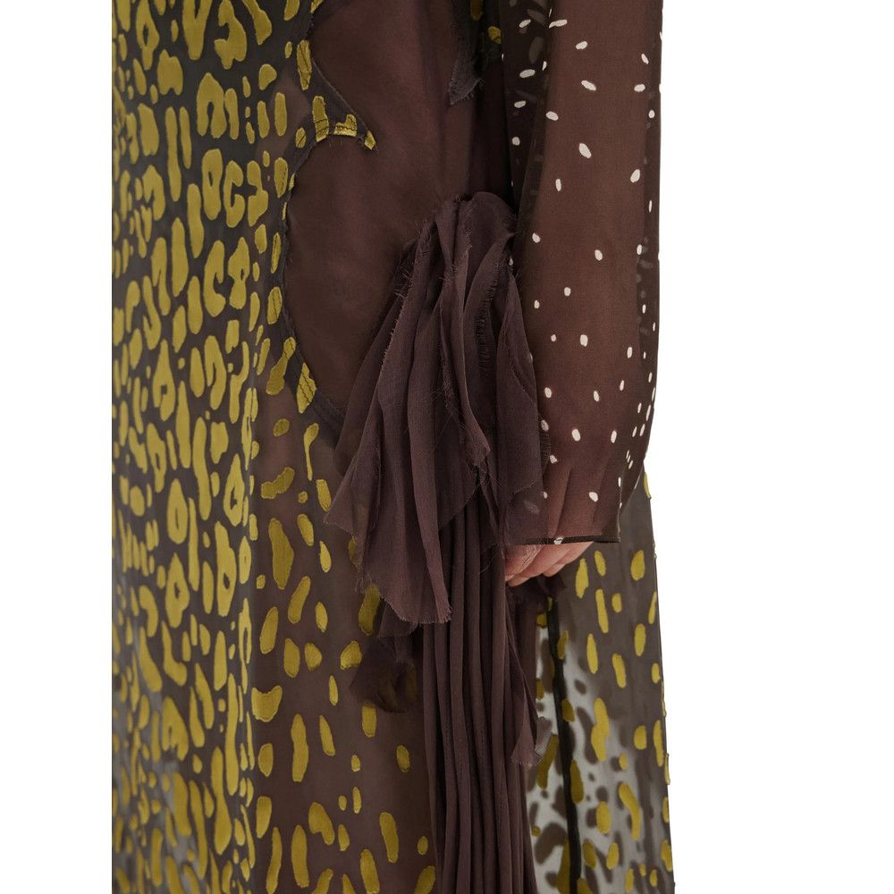 Salvatore Ferragamo Ferragamo BROWN Skirts - Asymmetric & Draped Skirts Size 27" / US 4 / IT 40 - 5 Thumbnail