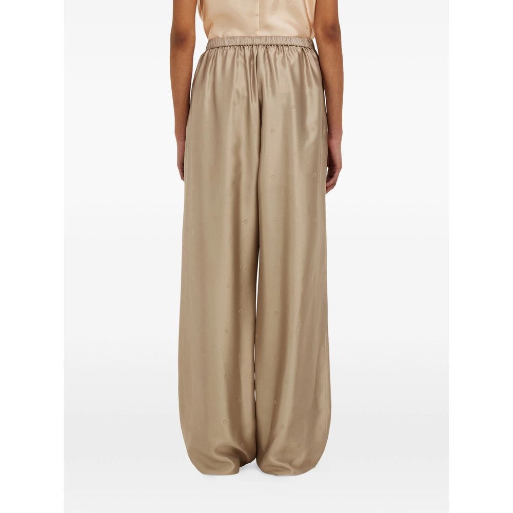 Salvatore Ferragamo Ferragamo NEUTRALS Trousers - Straight Trousers Size 28" / US 6 / IT 42 - 5 Thumbnail