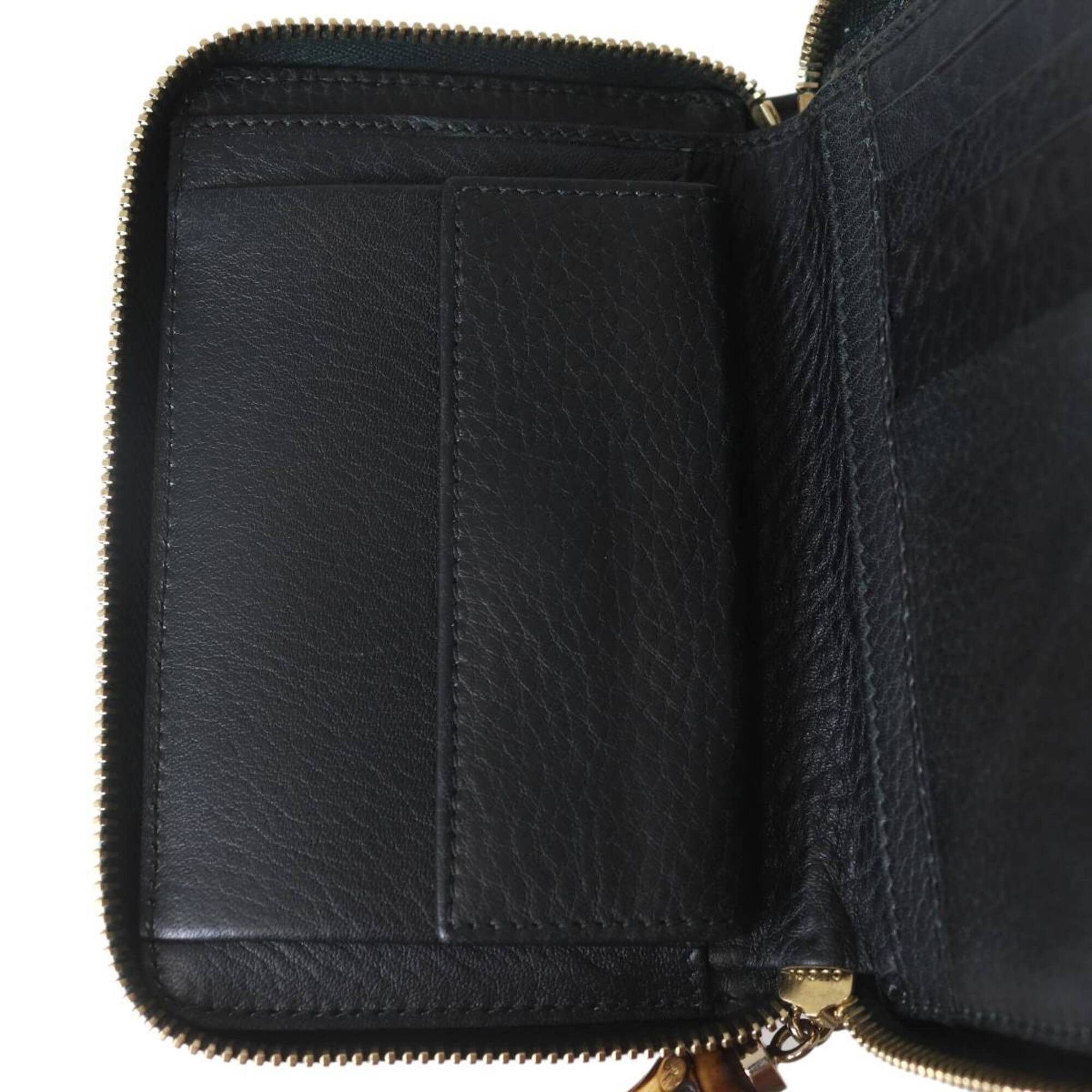 Gucci GUCCI Diamante Round Wallet, Beige x Black, 224256 Size ONE SIZE - 8 Thumbnail
