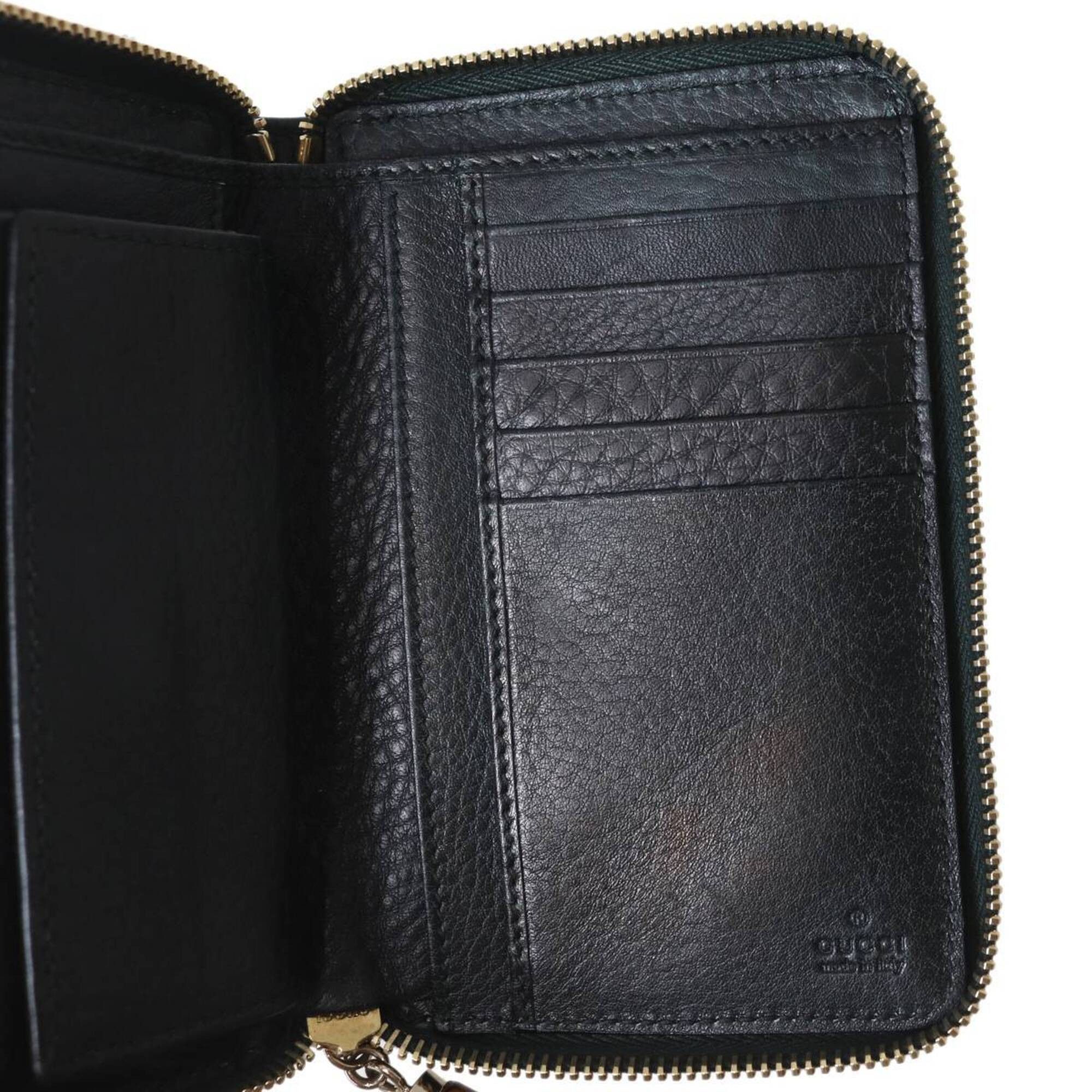 Gucci GUCCI Diamante Round Wallet, Beige x Black, 224256 Size ONE SIZE - 7 Thumbnail