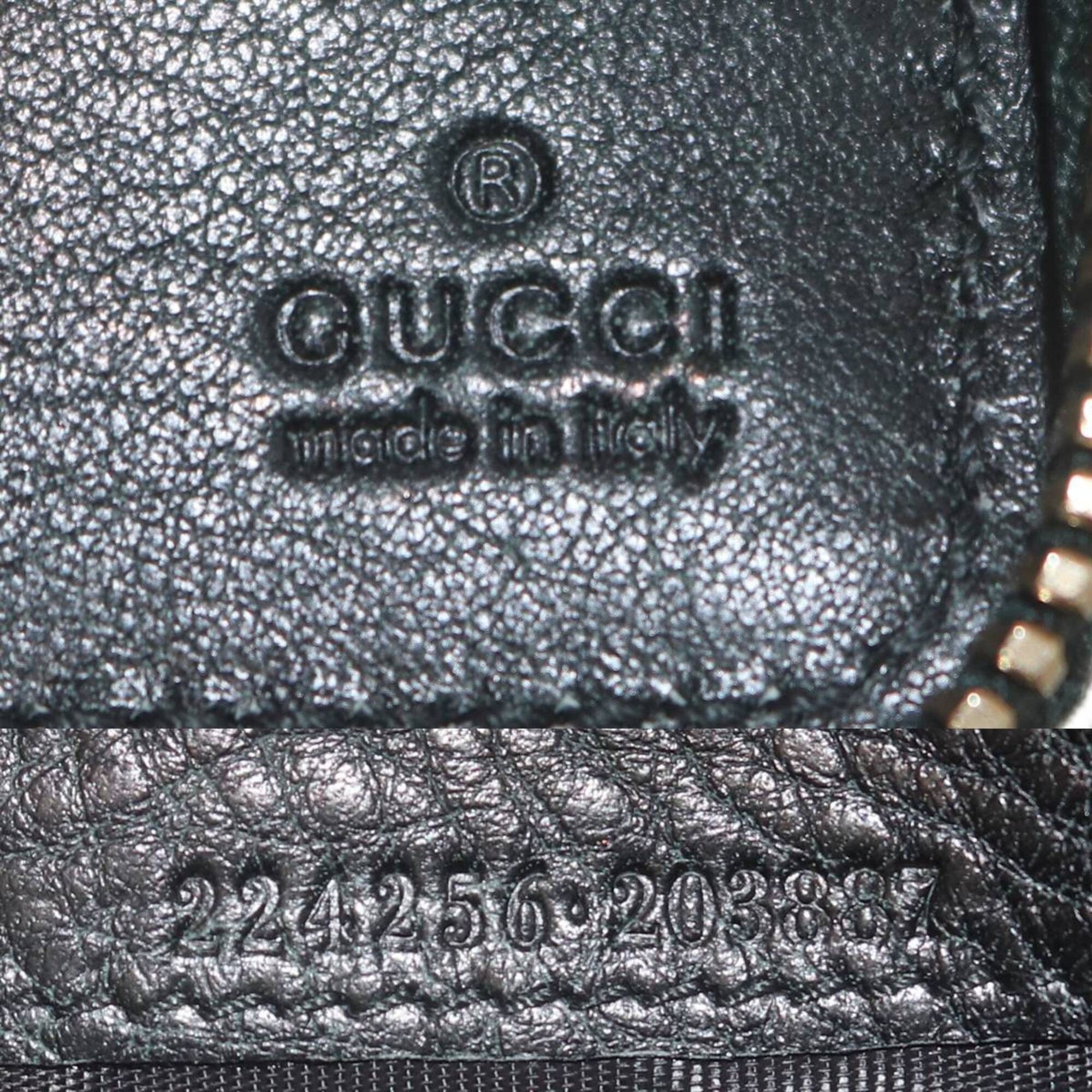 Gucci GUCCI Diamante Round Wallet, Beige x Black, 224256 Size ONE SIZE - 10 Thumbnail