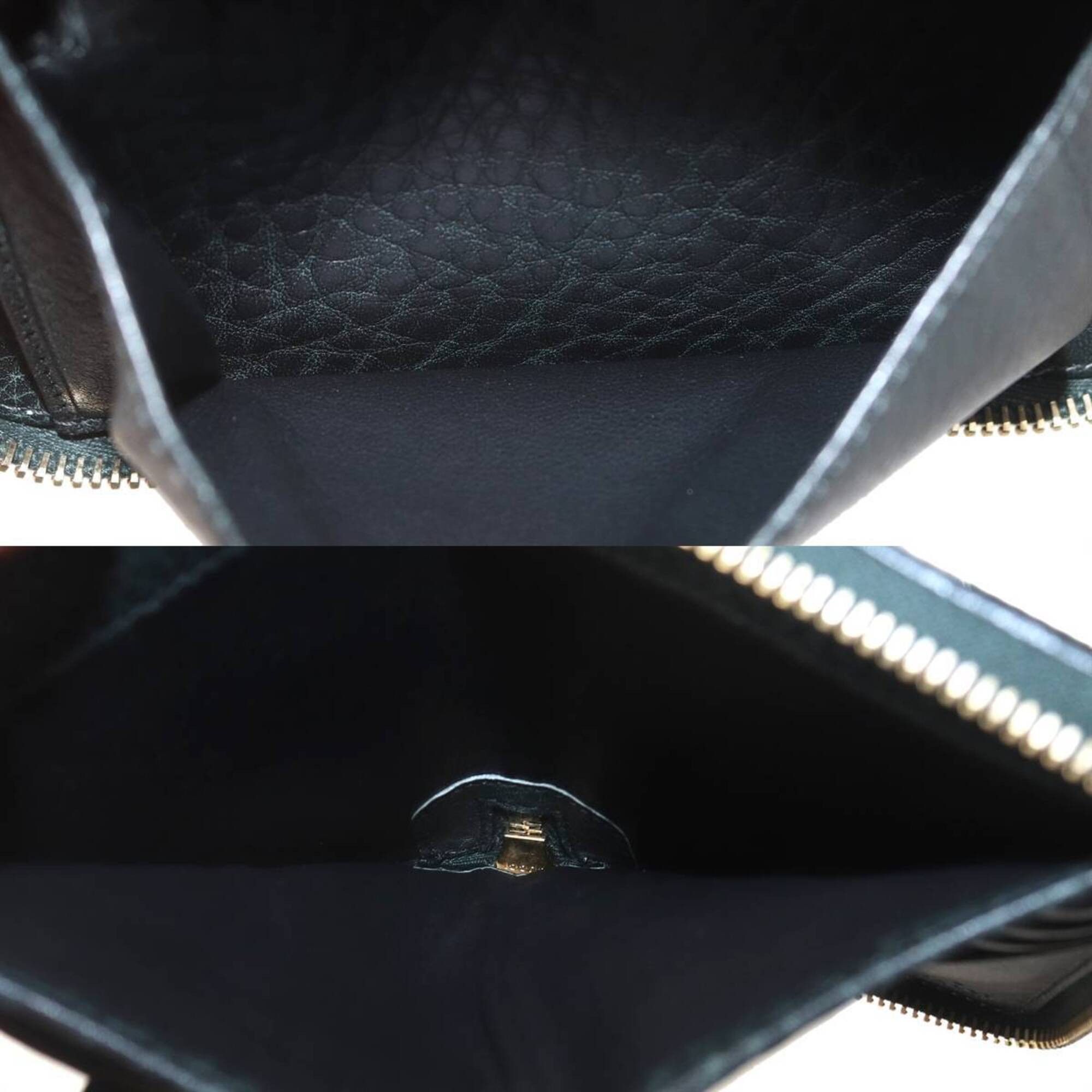 Gucci GUCCI Diamante Round Wallet, Beige x Black, 224256 Size ONE SIZE - 9 Thumbnail