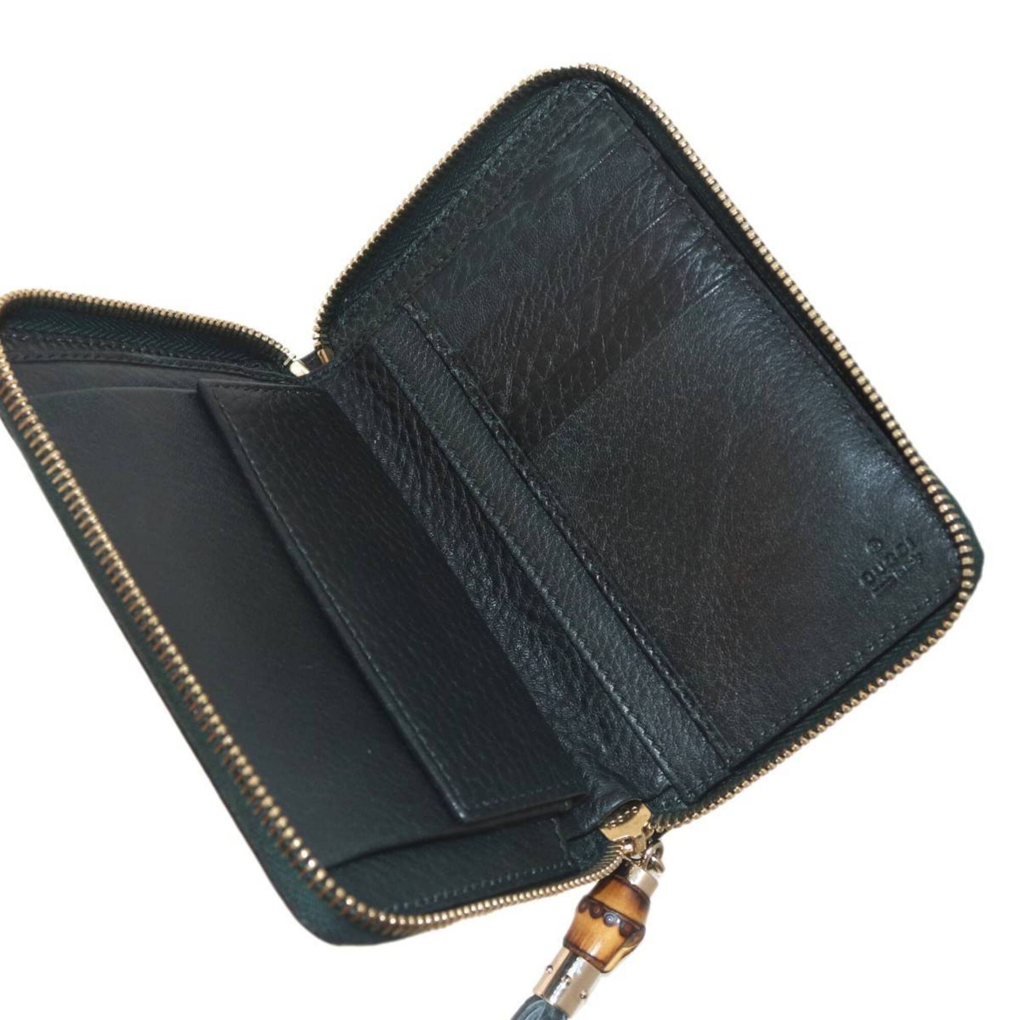 Gucci GUCCI Diamante Round Wallet, Beige x Black, 224256 Size ONE SIZE - 6 Thumbnail