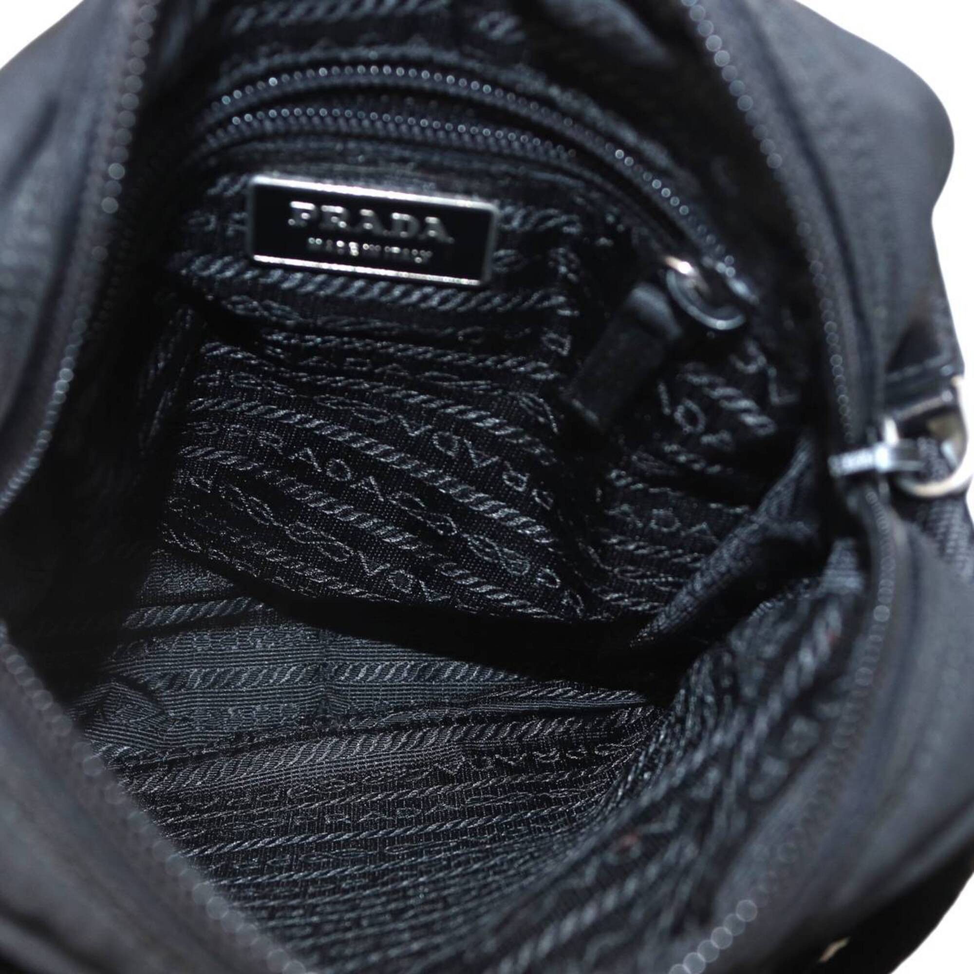 Prada PRADA Nylon Shoulder Bag, Black Size ONE SIZE - 7 Thumbnail