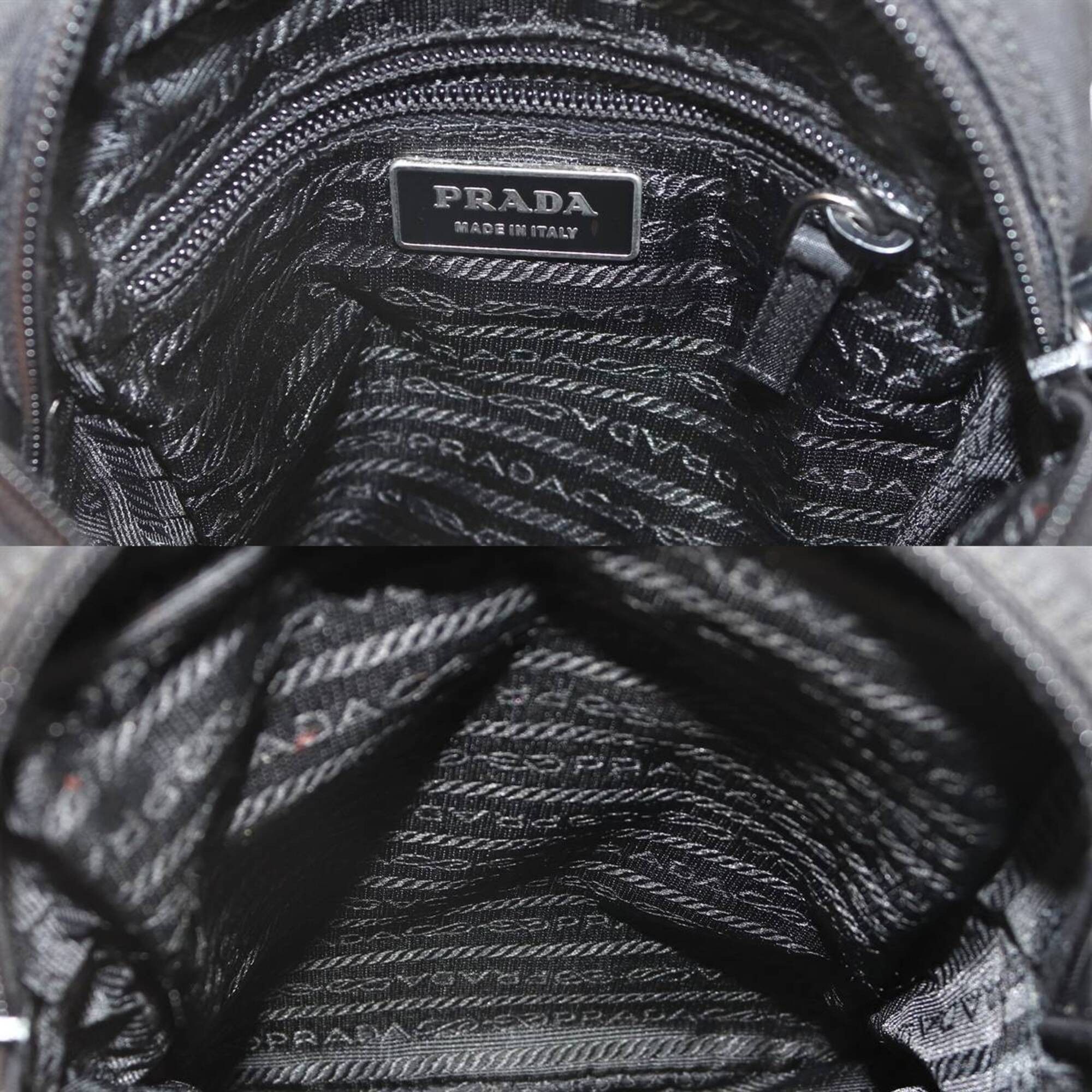 Prada PRADA Nylon Shoulder Bag, Black Size ONE SIZE - 8 Thumbnail