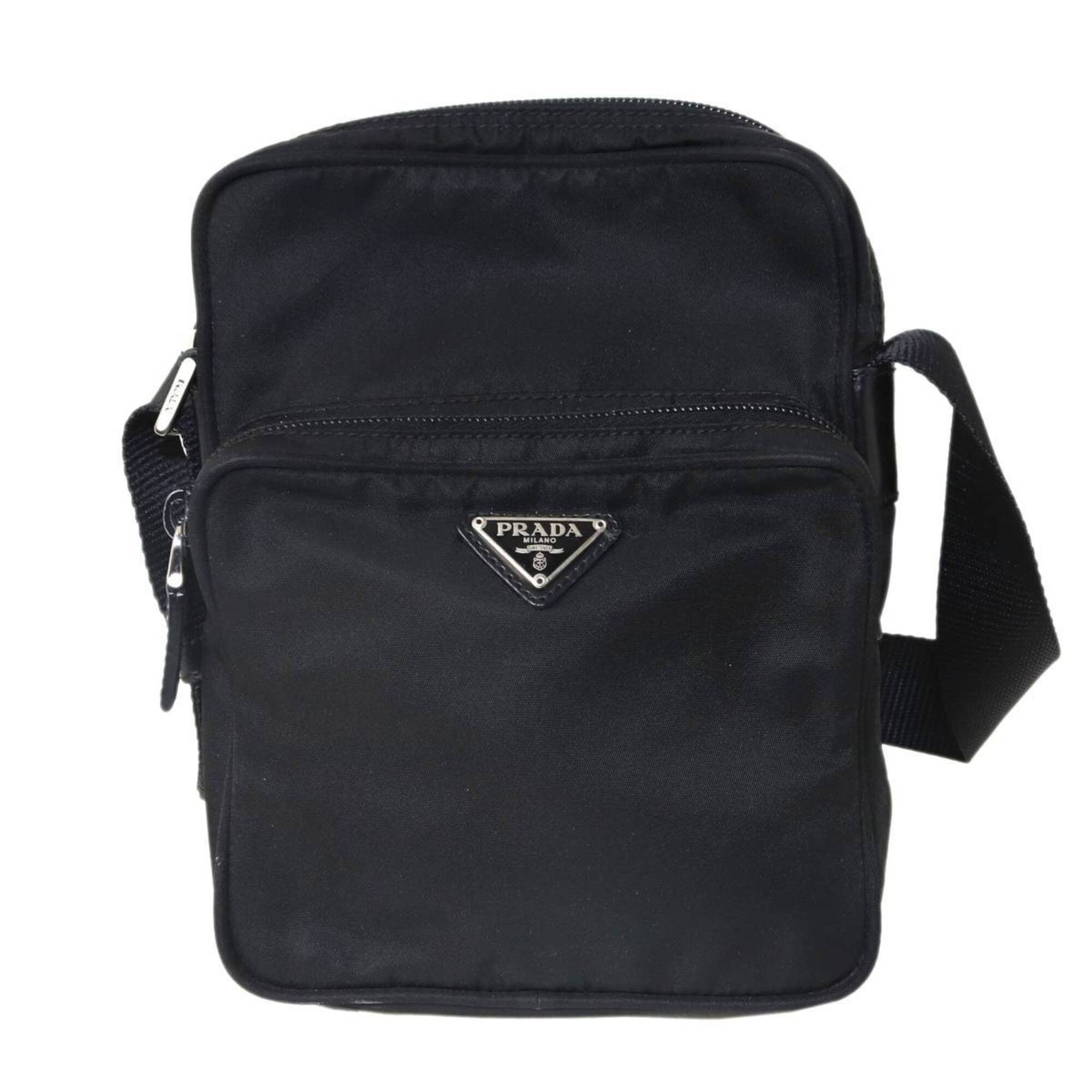 Prada PRADA Nylon Shoulder Bag, Black Size ONE SIZE - 2 Thumbnail