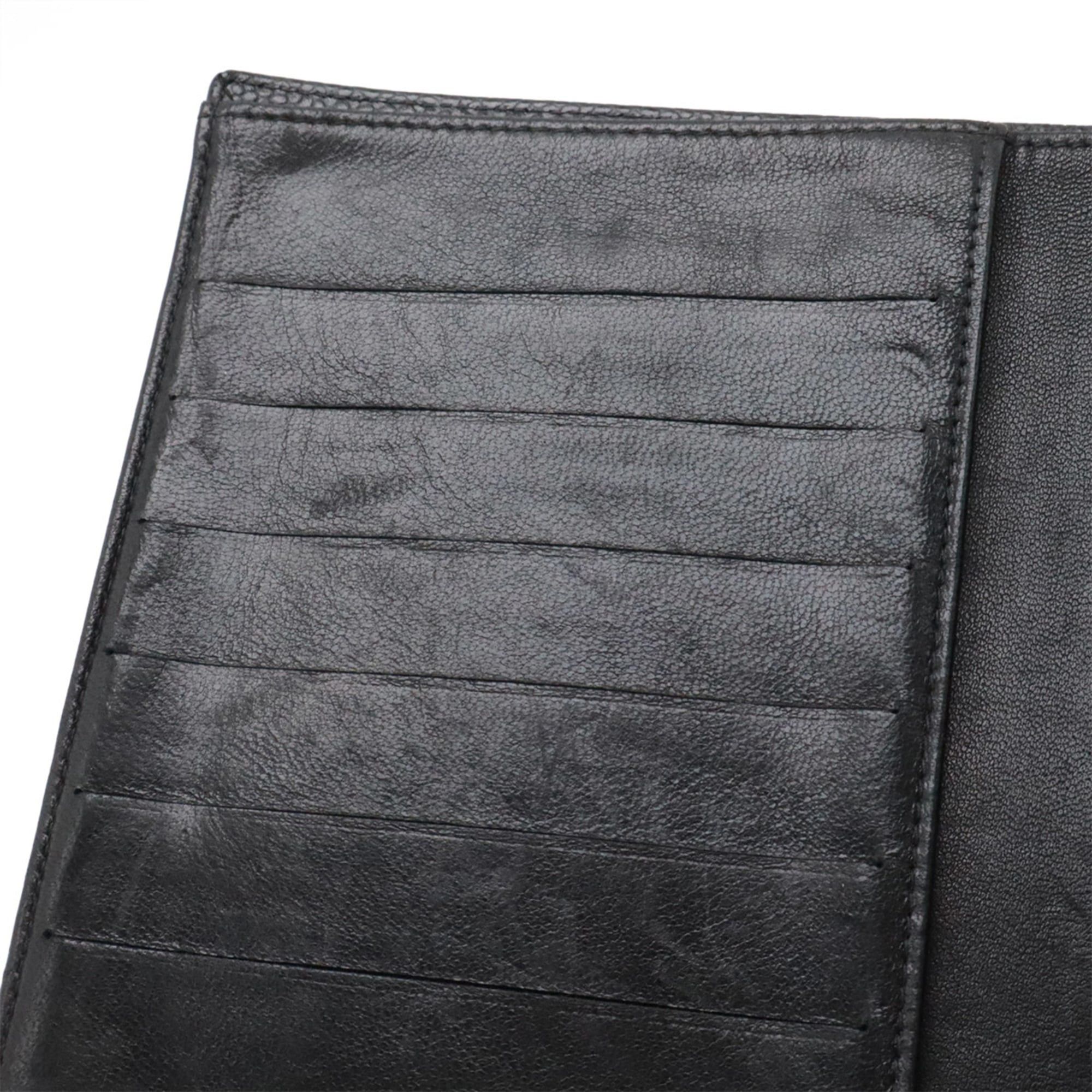Chanel CHANEL Coco Mark Long Wallet, Caviar Leather, Black, A13498 Size ONE SIZE - 6 Thumbnail
