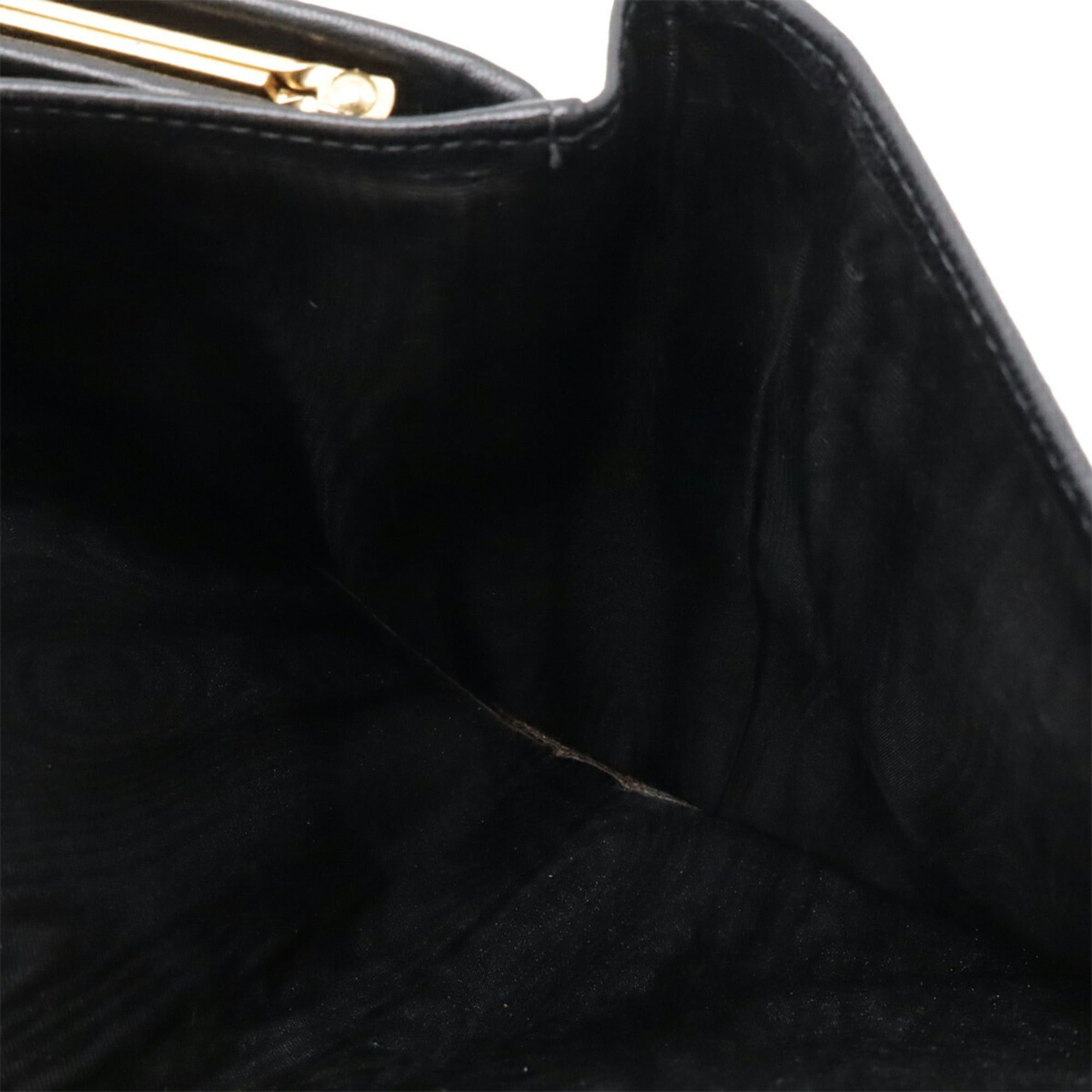 Chanel CHANEL Coco Mark Long Wallet, Caviar Leather, Black, A13498 Size ONE SIZE - 8 Thumbnail