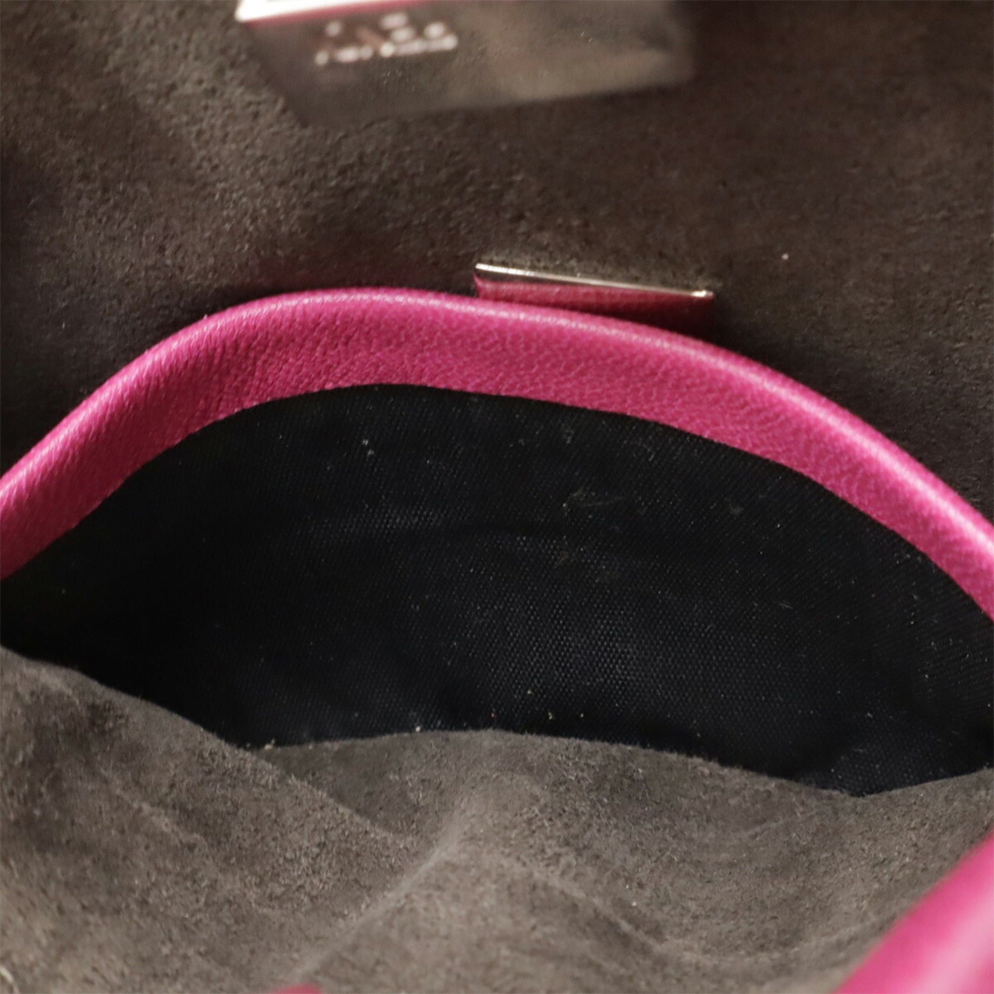 Fendi FENDI Micro Peekaboo Handbag Shoulder Bag Leather Rose Purple 8M0355 Size ONE SIZE - 9 Thumbnail