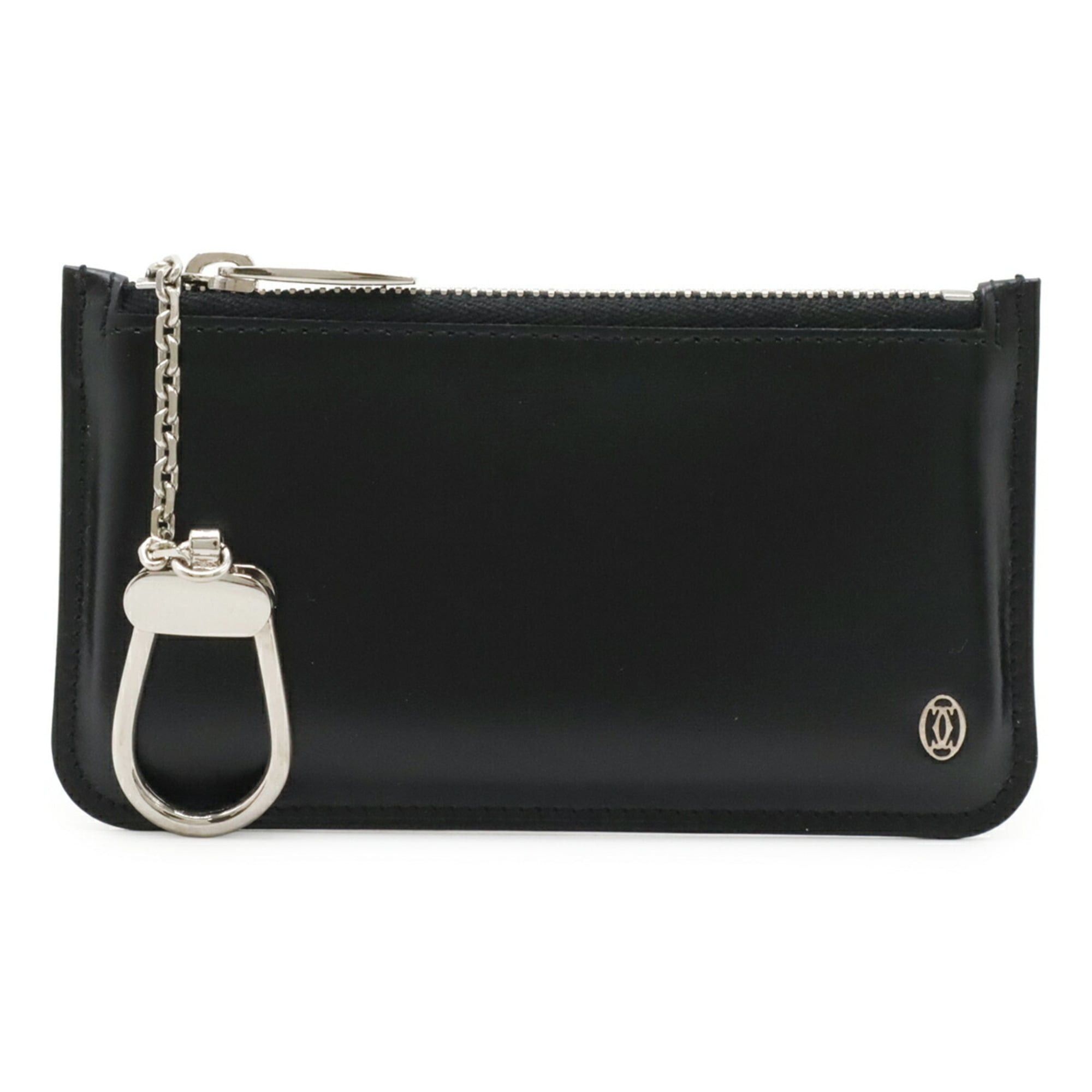 Cartier Cartier Pasha de Wallet/Coin Purse, Leather, Black, with Key Hook Size ONE SIZE - 2 Thumbnail