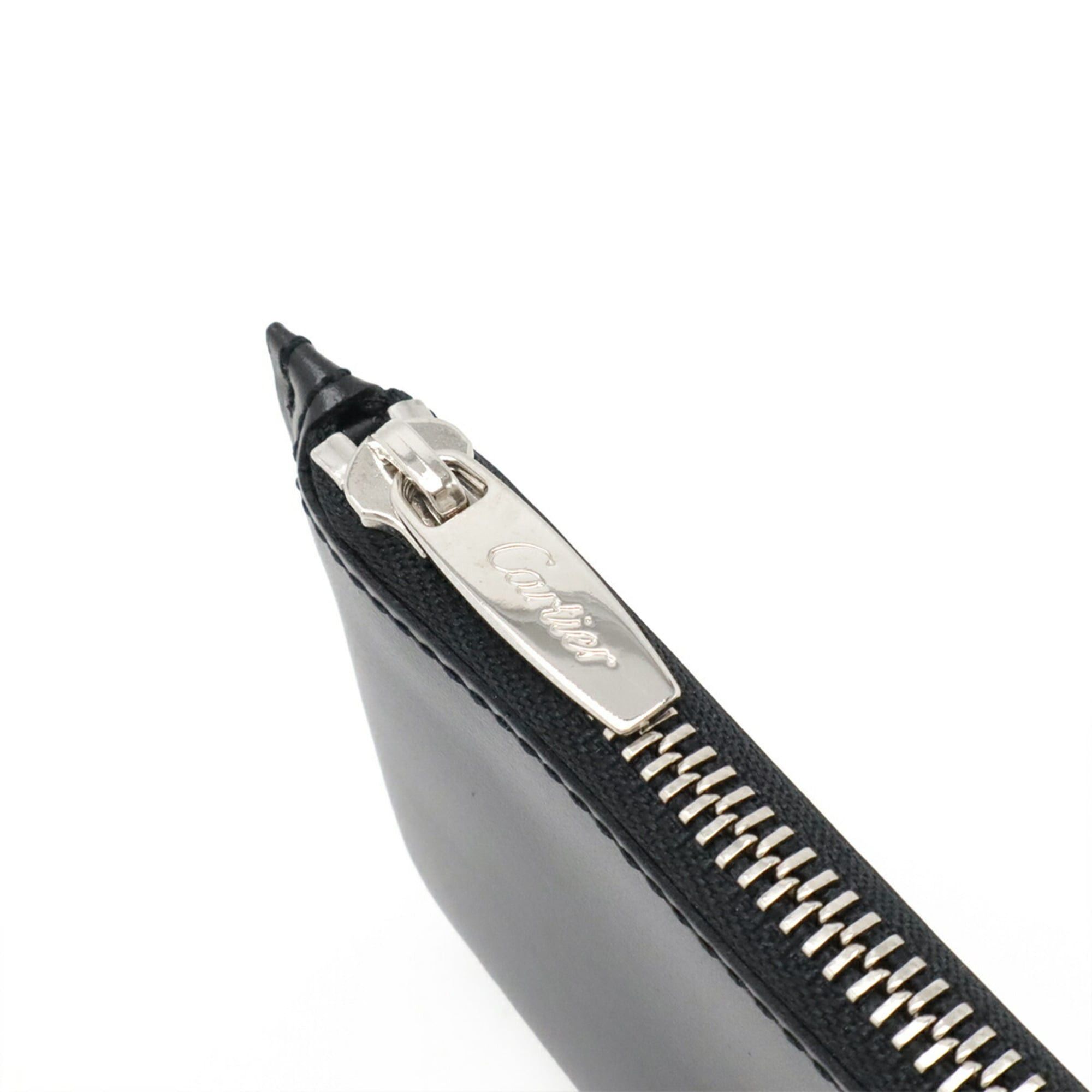 Cartier Cartier Pasha de Wallet/Coin Purse, Leather, Black, with Key Hook Size ONE SIZE - 5 Thumbnail