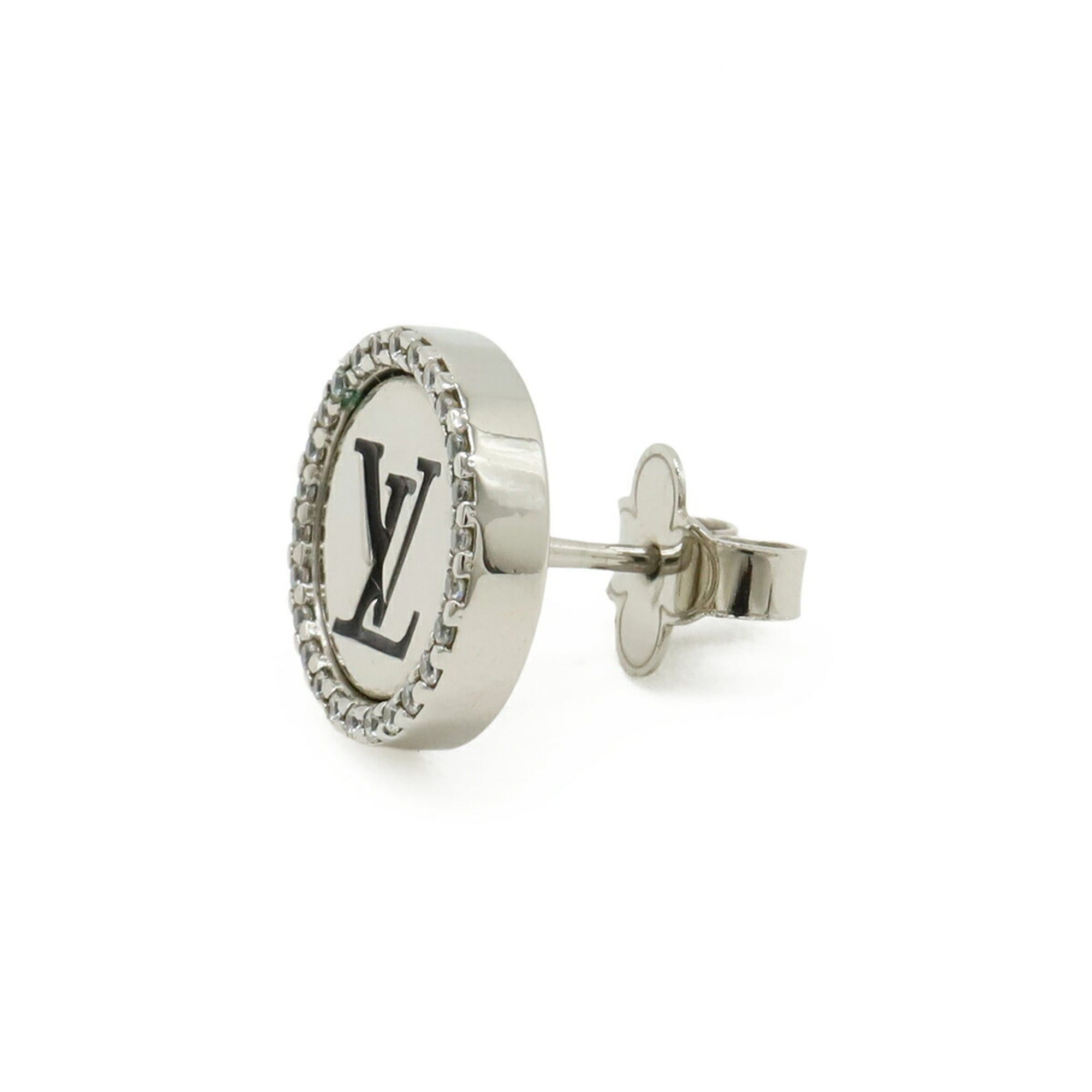 Louis Vuitton Louis Vuitton LV Sparkle Stud Earring, Metal Rhinestone, Single Earring (M02246) Size ONE SIZE - 3 Thumbnail