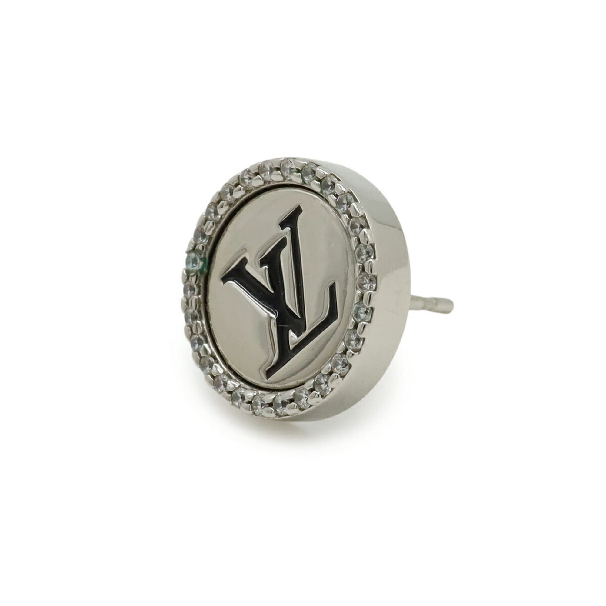 Louis Vuitton Louis Vuitton LV Sparkle Stud Earring, Metal Rhinestone, Single Earring (M02246) Size ONE SIZE - 5 Thumbnail
