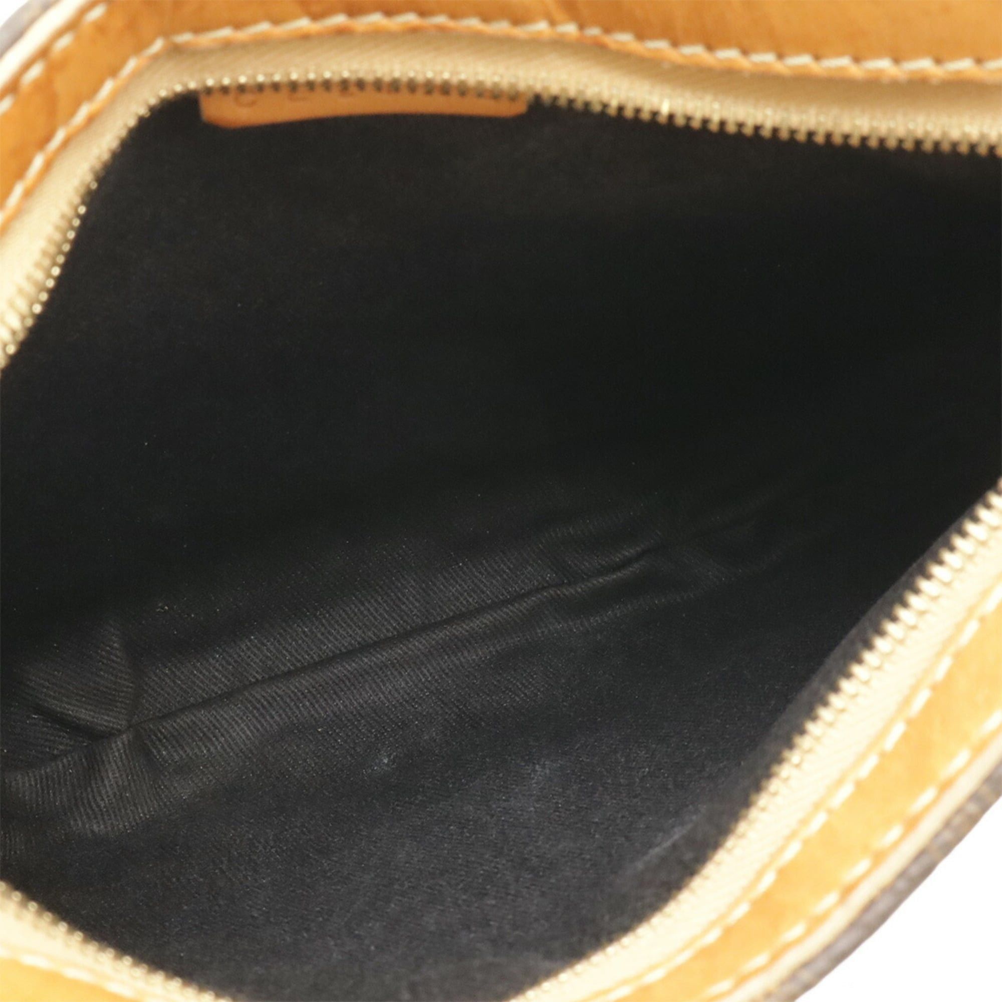 Celine CELINE Macadam pattern handbag, pouch, shoulder bag, leather, dark brown Size ONE SIZE - 9 Thumbnail