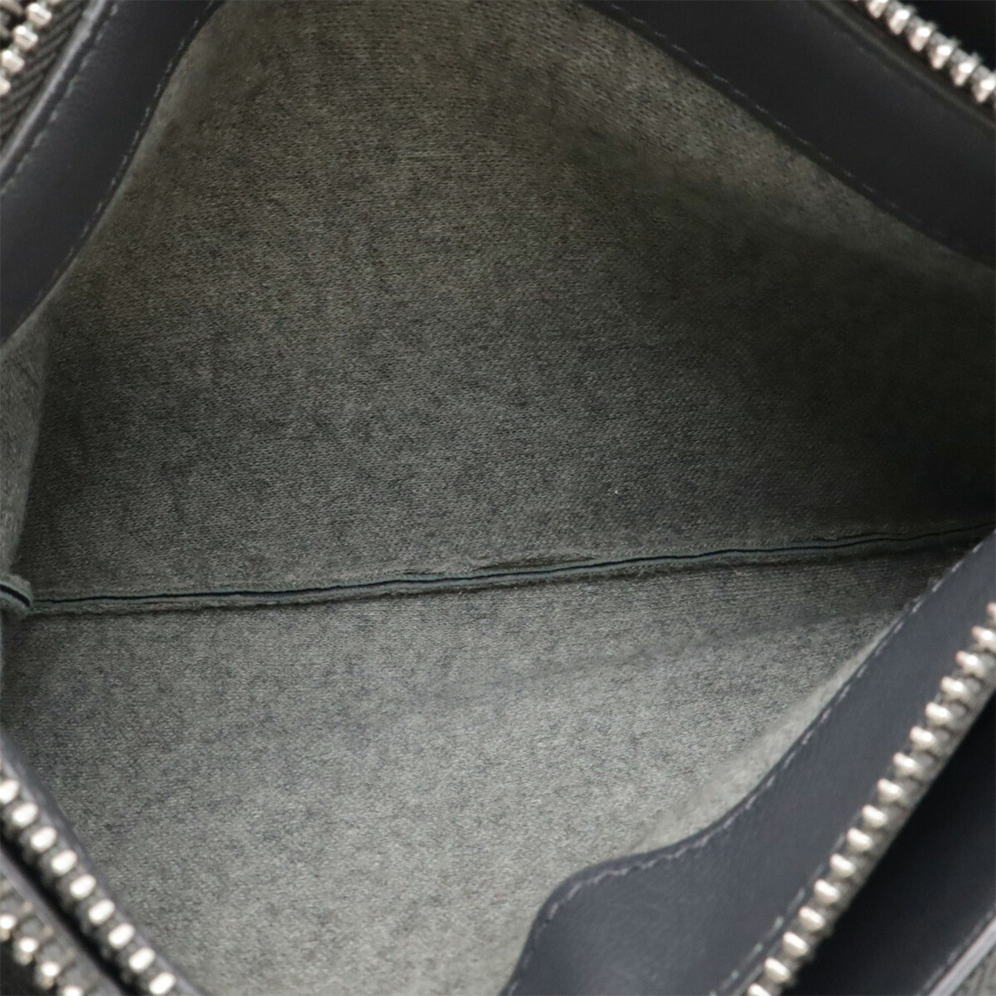Celine CELINE Trio Small Shoulder Bag, Pouch, Handbag, Leather, Charcoal Gray, 165113 Size ONE SIZE - 10 Thumbnail