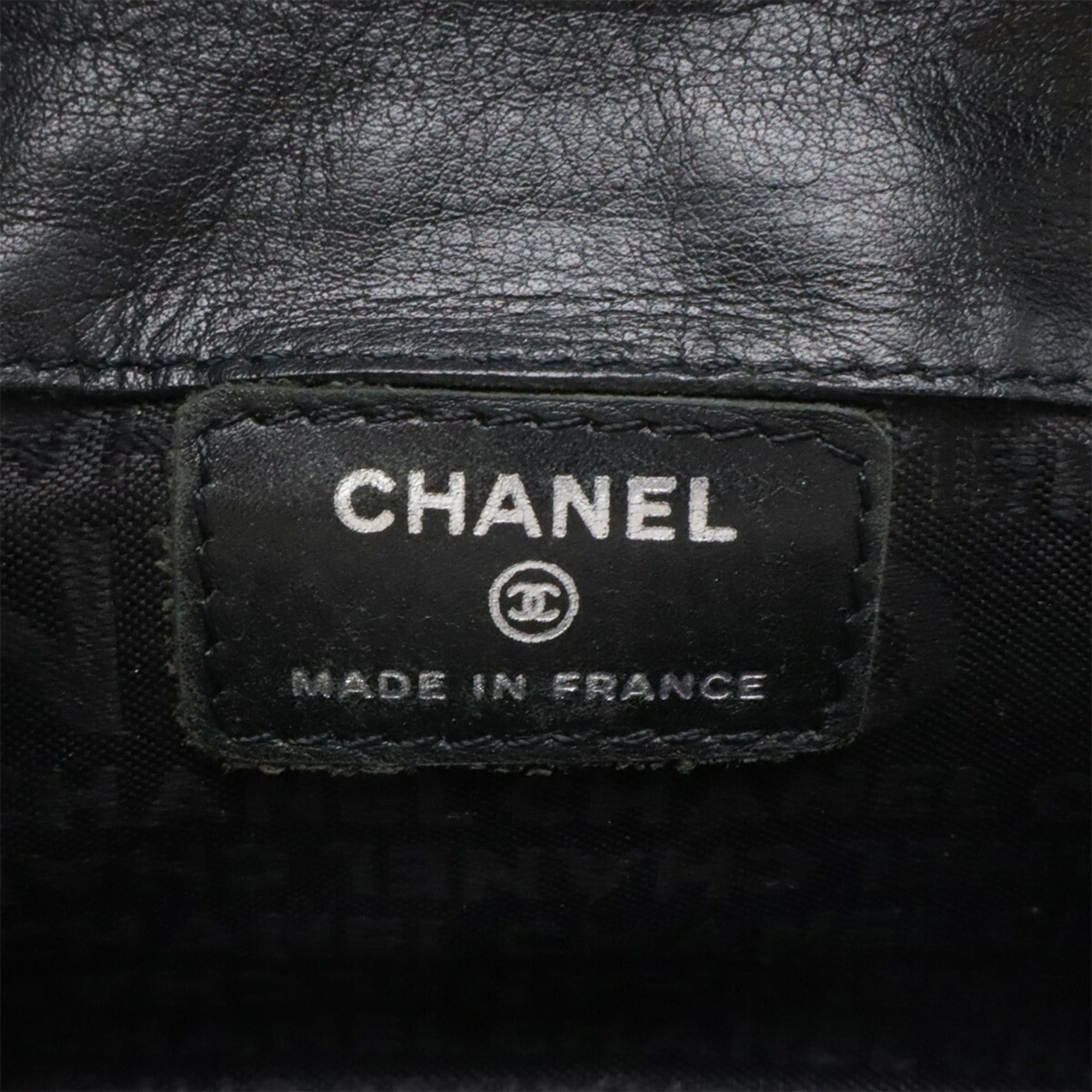 Chanel CHANEL 2.55 Belt Bag, Waist Bum Clutch Leather, Black, Chain Missing, #85 Size ONE SIZE - 9 Thumbnail