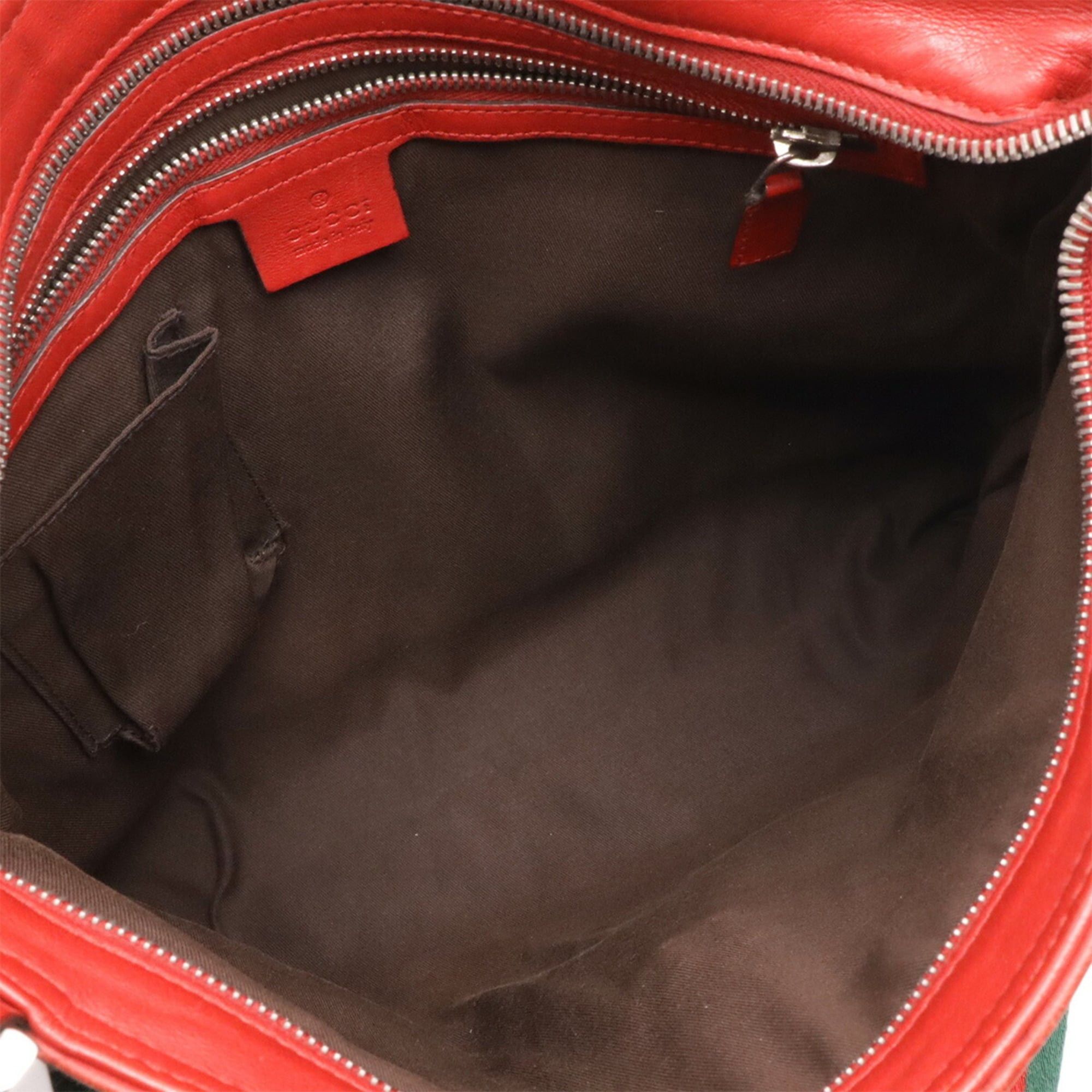 Gucci GUCCI Guccissima Sherry Line Shoulder Bag Handbag Leather Red 2008 Beijing Olympics 193715 Size ONE SIZE - 8 Thumbnail