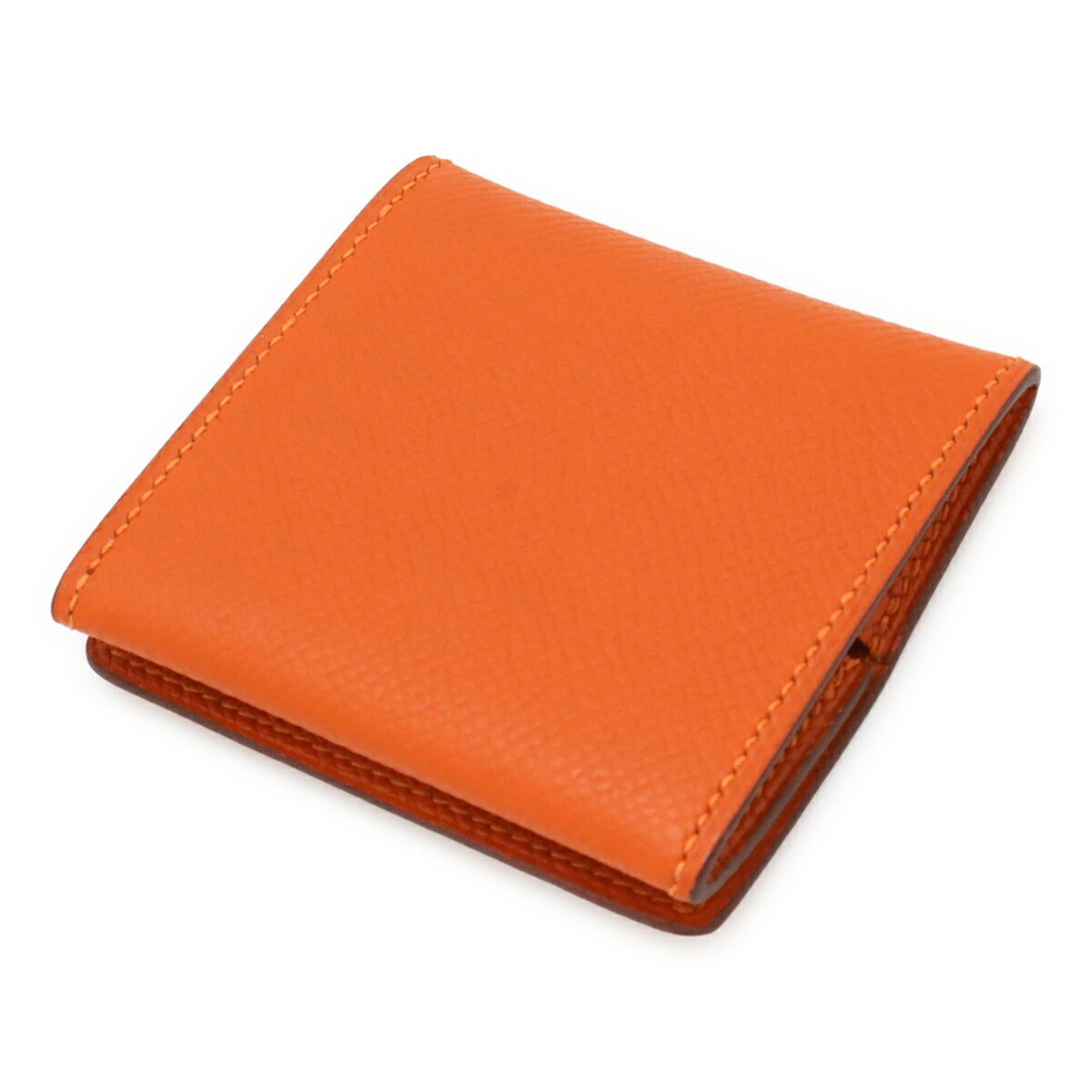 Hermes HERMES MC2 Portemonnaie Watt Wallet/Coin Purse, Square Shape, Veau Epsom Leather, Orange, □O Stamp Size ONE SIZE - 3 Thumbnail